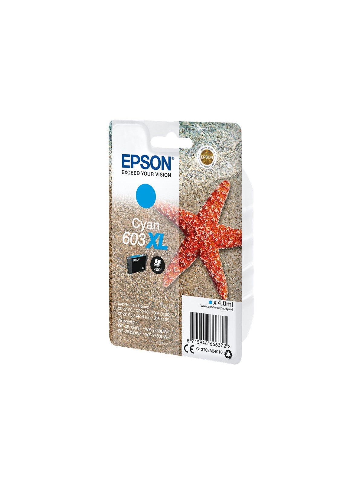 Epson 603xl - XL - Cyan - Original - Ink Cartridge - Druckerzubehoer Tinte Toner - C13t03a24010