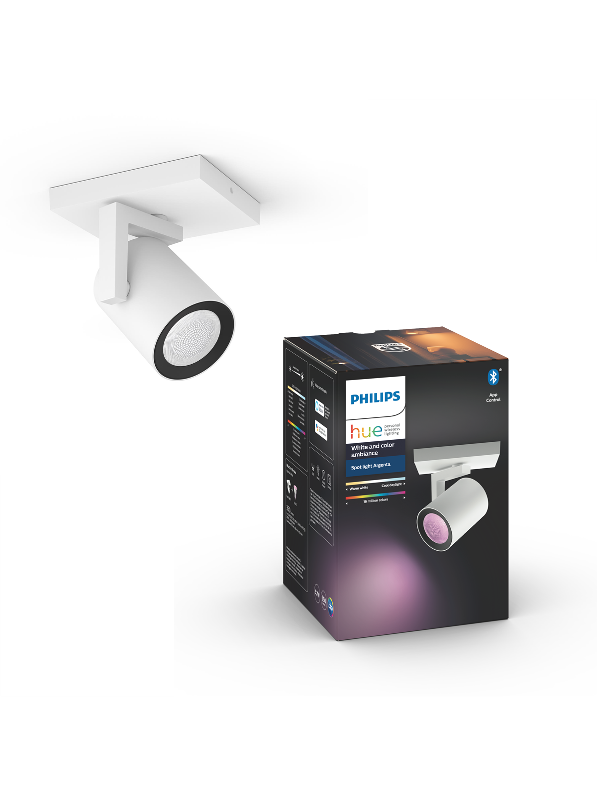 Philips Hue Argenta 1er Spot - Weiß - Smart Home - 929003808301