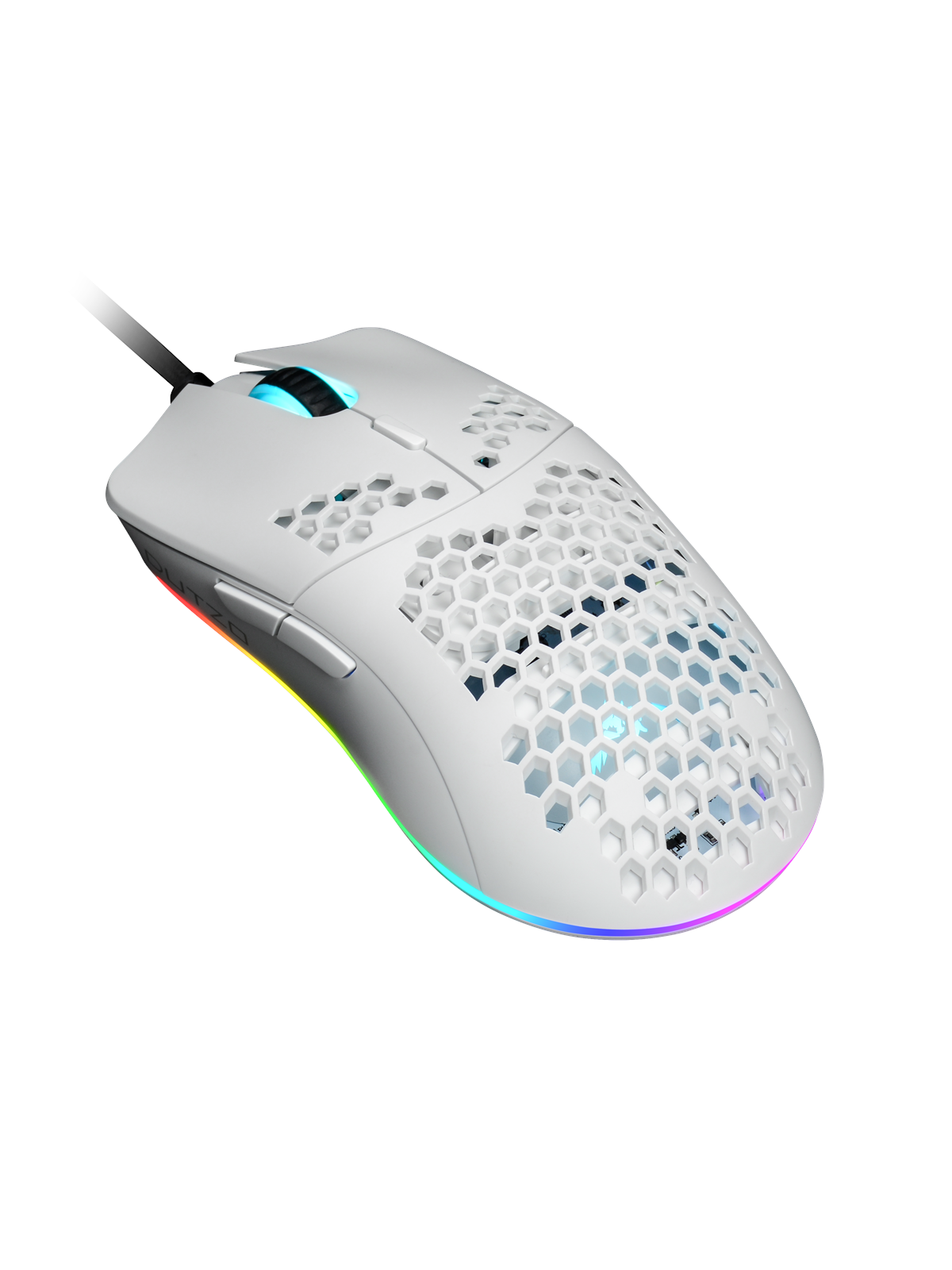 Dutzo Keiry? Rgb - Matt White - Gaming Maus (Weiß Mit Rgb Licht) - Keiryo3389-rgb-mw