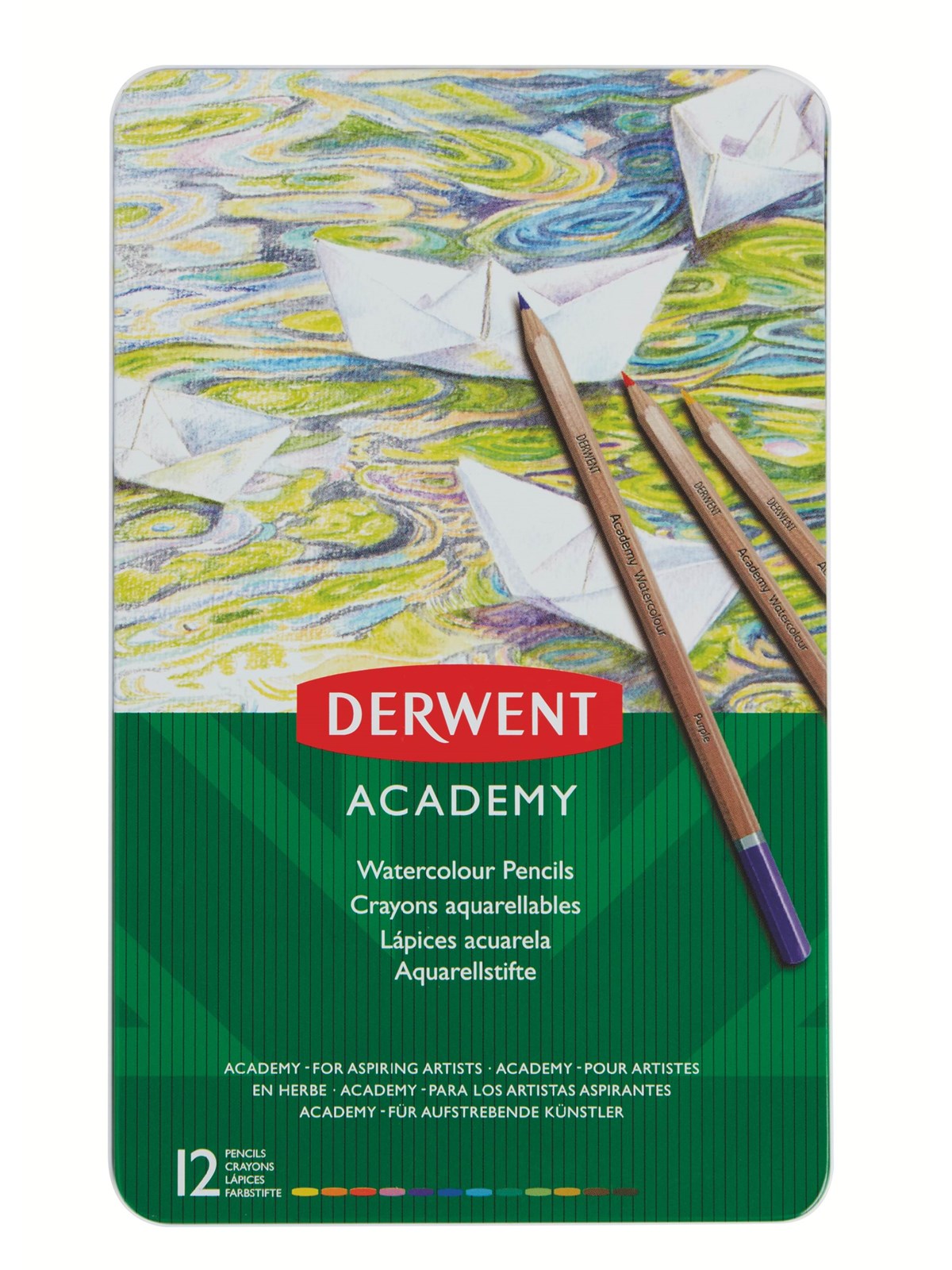 Derwent Watercolour Pencils (12 Tin) - Hobby Zubehoer - 2301941
