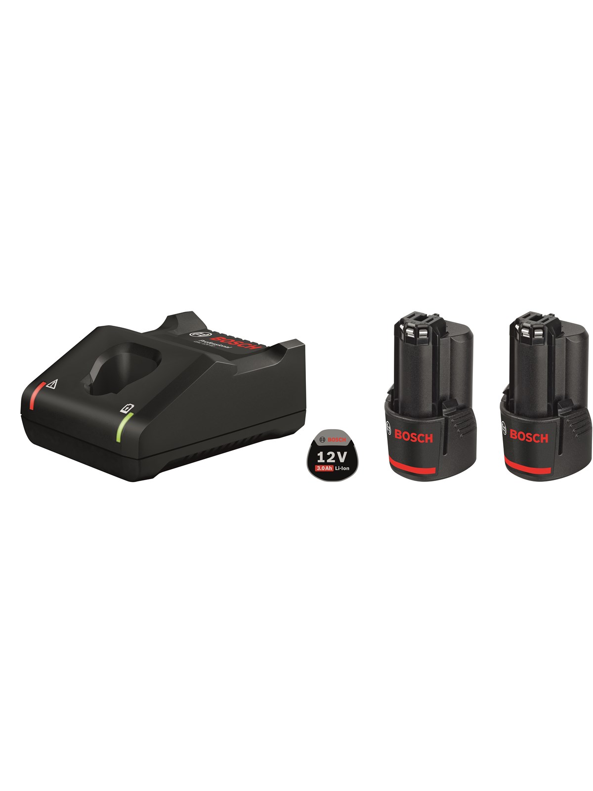 Bosch Professional Blue Bosch 12v Battery Pack 2x3.0ah W/charger - Haus Garten - 1600a019rd