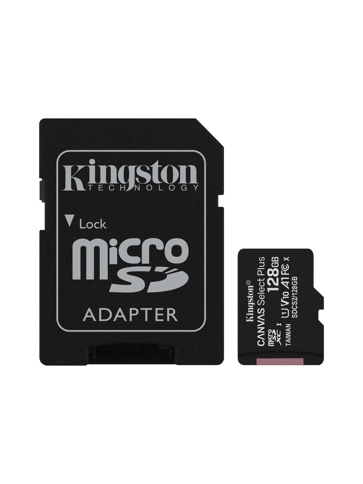 Kingston Canvas Select Plus Microsd/sd - 100mb/s - 128gb - Speicherkarten - Sdcs2/128gb