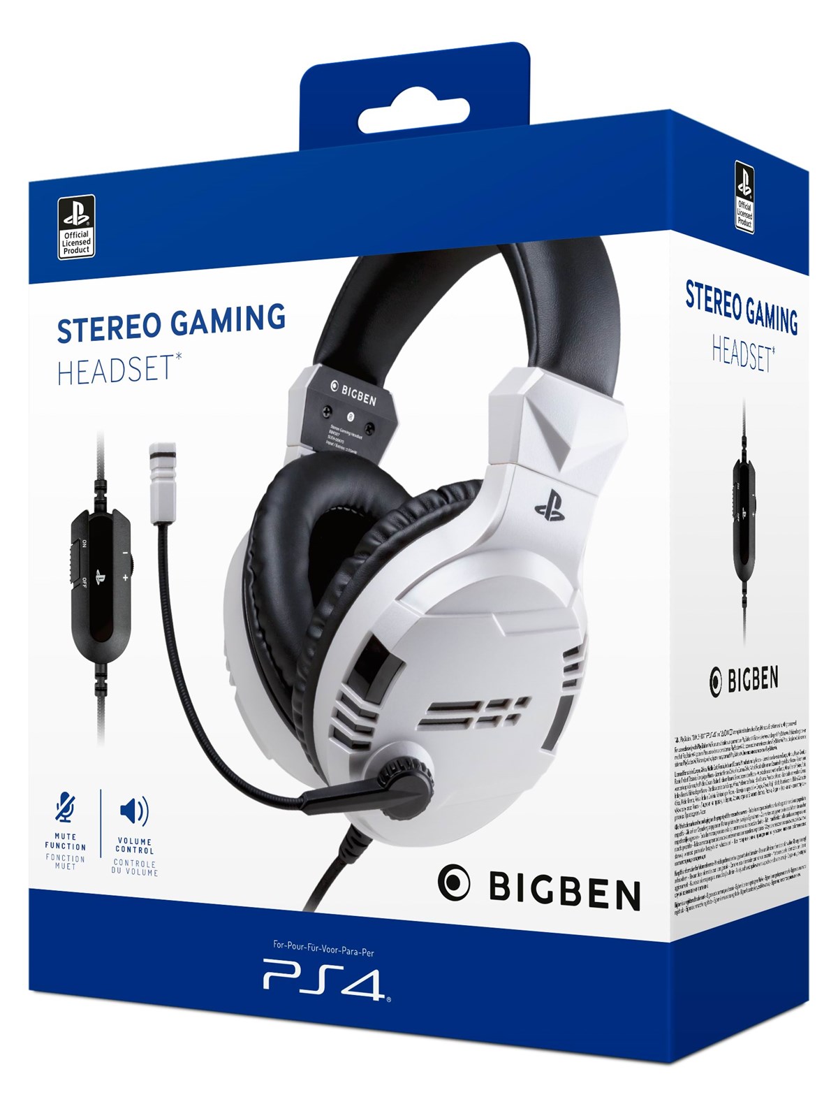 Kopfhörer - Bigben Interactive Ps4/ps5 Gaming Headset V3 - White - Kopfhoerer/headsets - Ps4ofheadsetv3wh