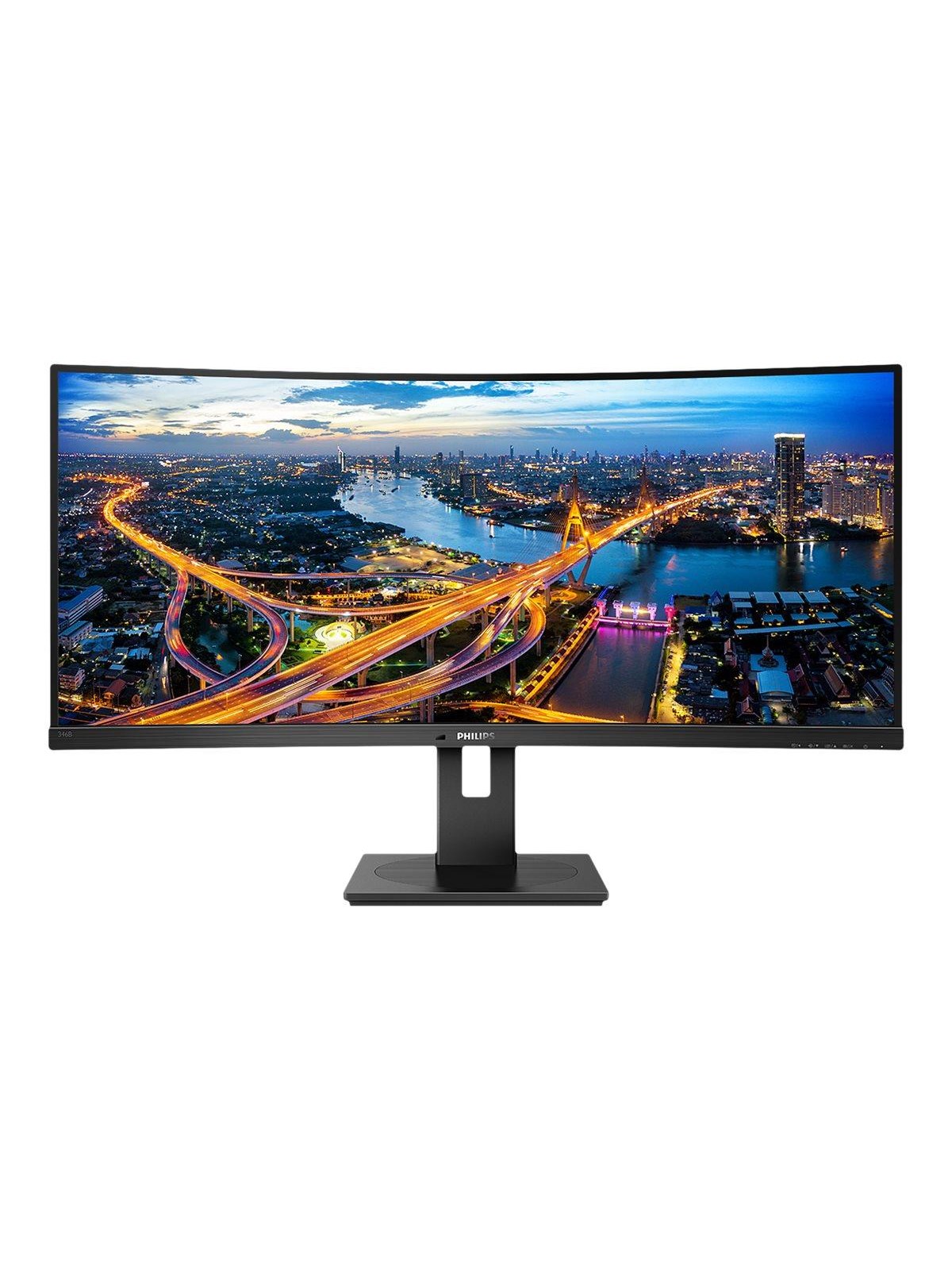 34" Philips B Line 346b1c - 3440x1440 (Uwqhd) - 100hz - VA - 90w Usb-c - Kvm Switch - Bildschirm - 346b1c/00