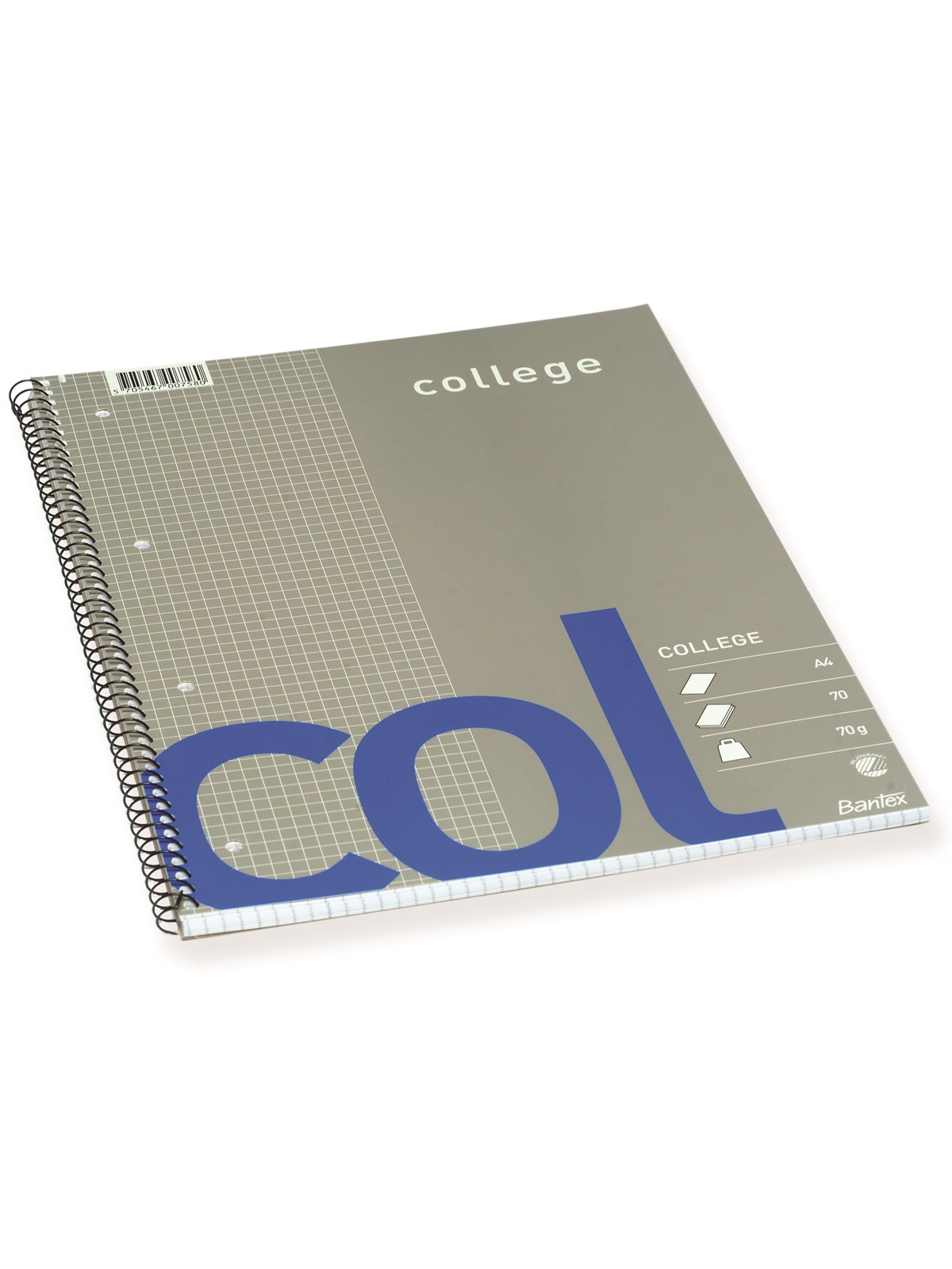 Bantex Col College Pad Squared Punched Holes A4 - Bloecke Formulare Und Notizbuecher - 1733922-000