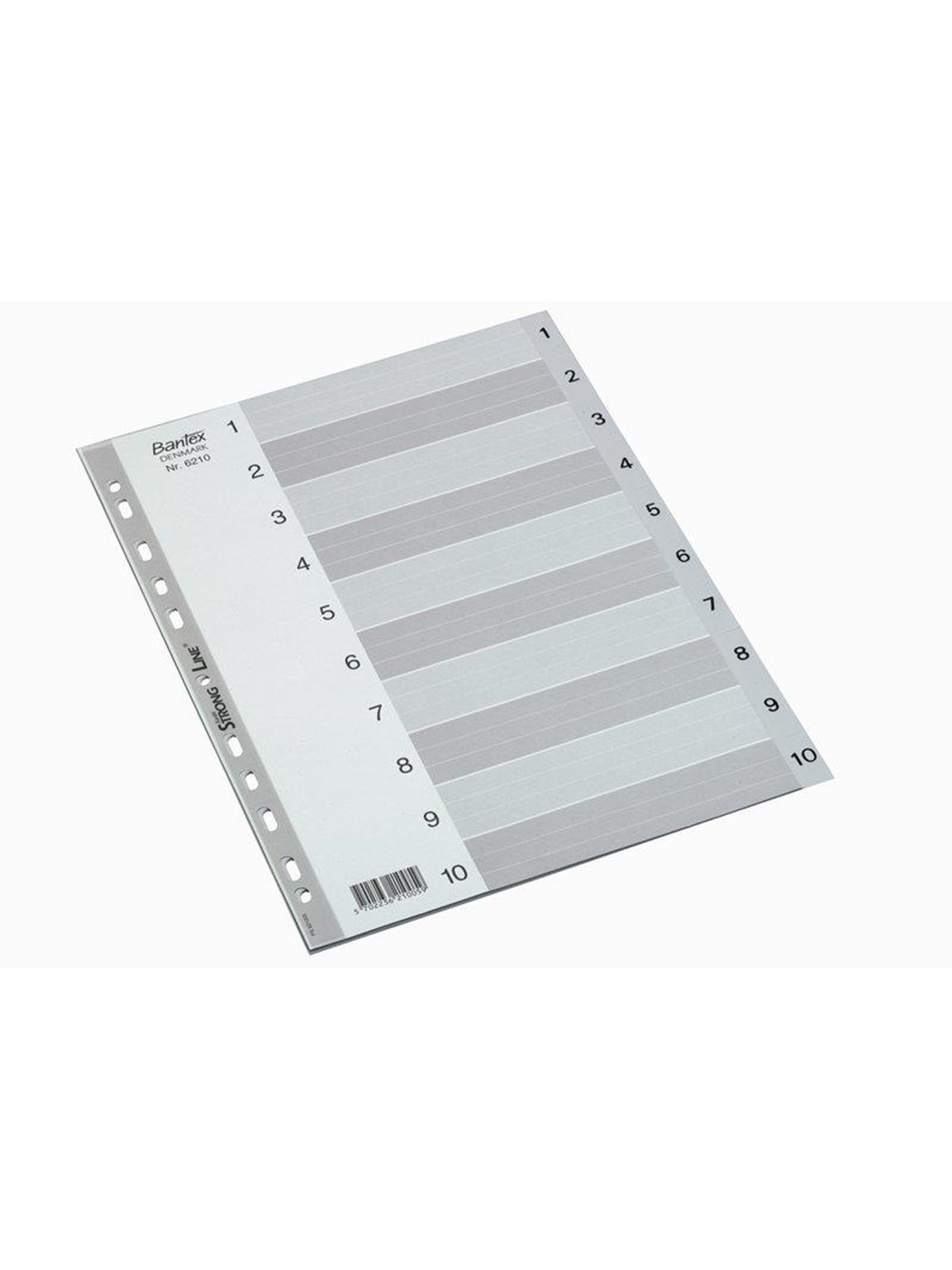Bantex Strong Line-index Grey A4 1-10 Grey - Taschen Umschlaege Und Register - 100204665