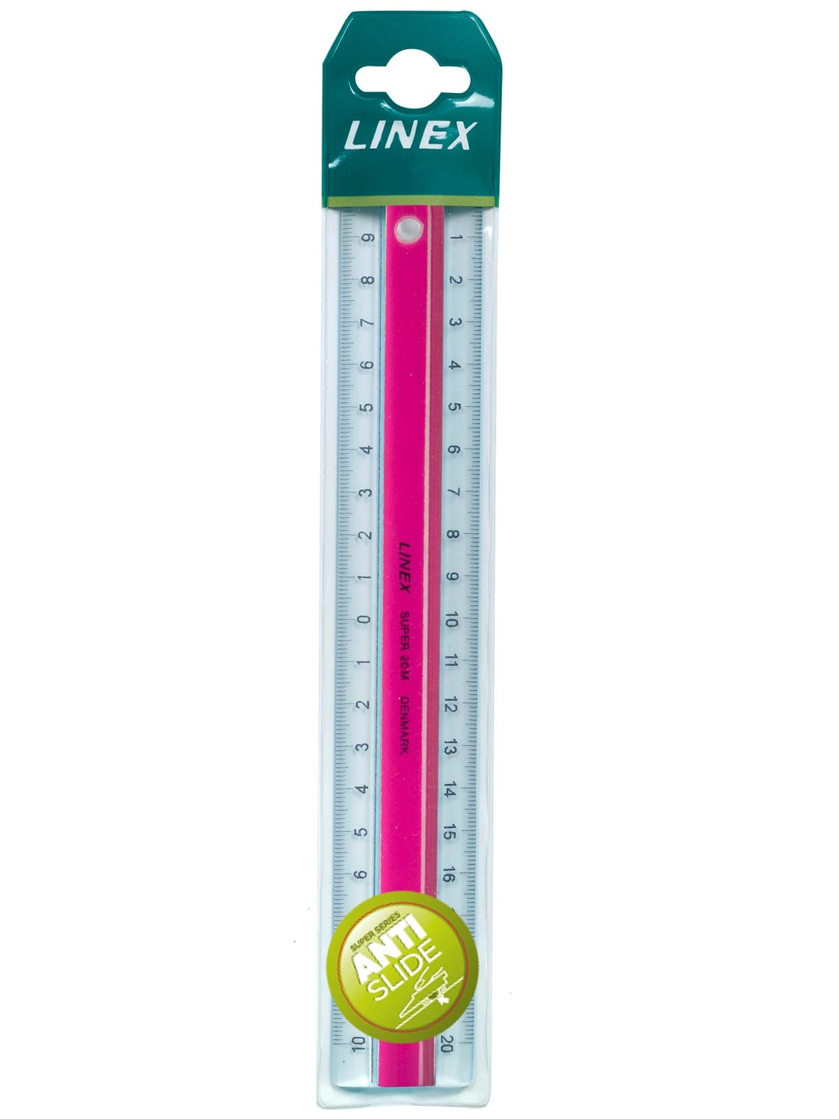 Linex Super Ruler 20 cm Acrylic Pink - Utensilien Zum Schreiben Und Zeichnen - 400040250