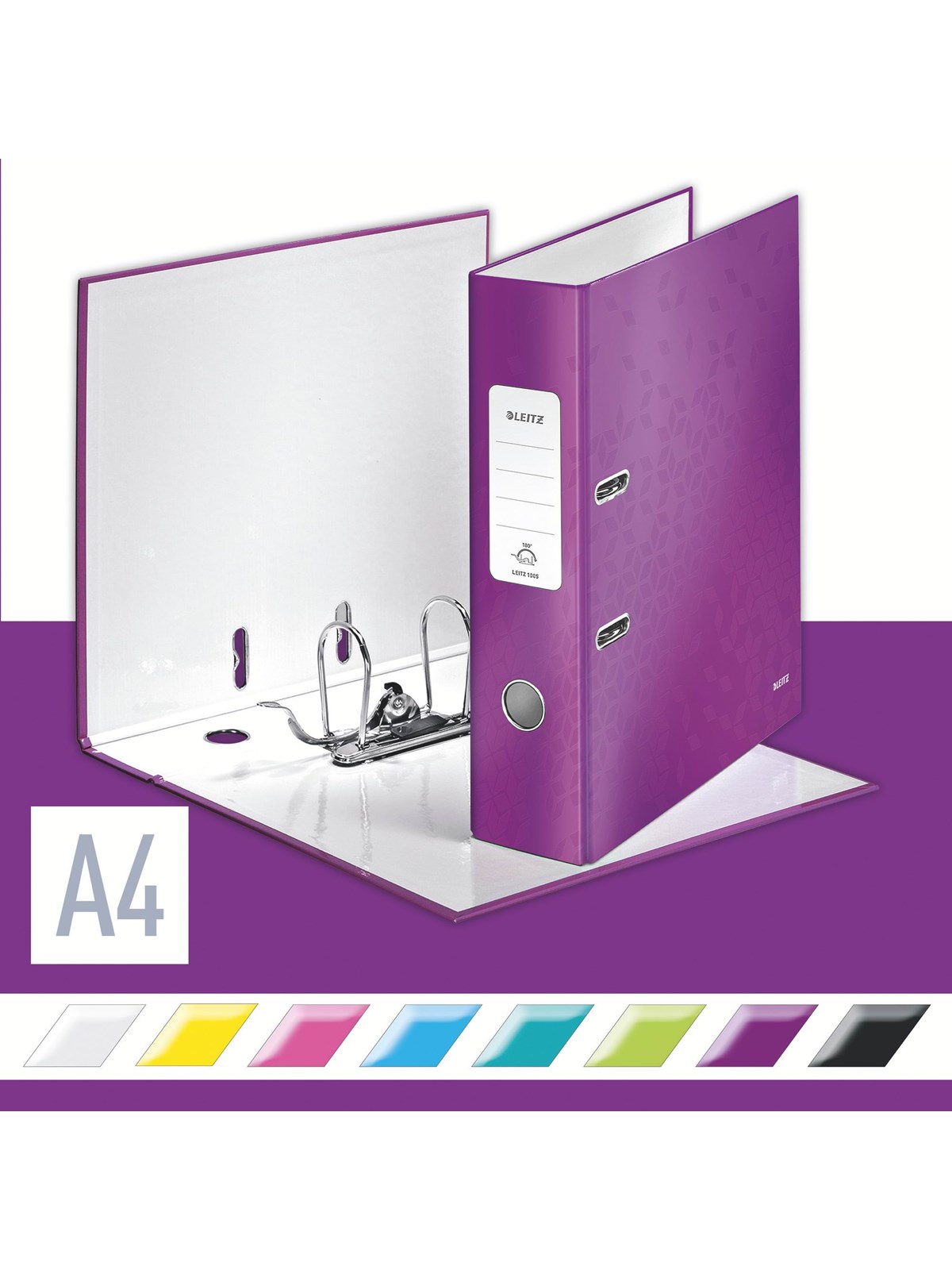 Leitz Qualitäts-Ordner 180° WOW Violett Image