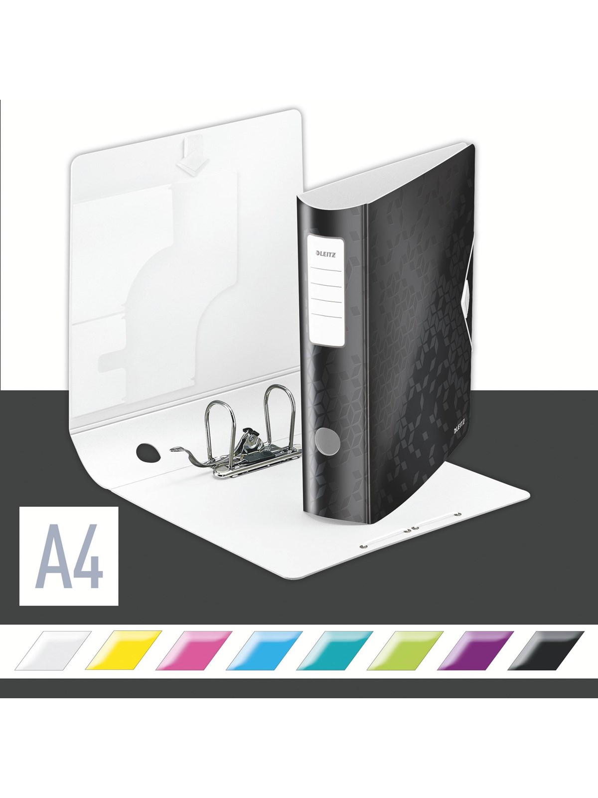 Leitz Qualitäts-ordner 180° Active Wow Schwarz - Briefordner Und Ringmappen - 11060095