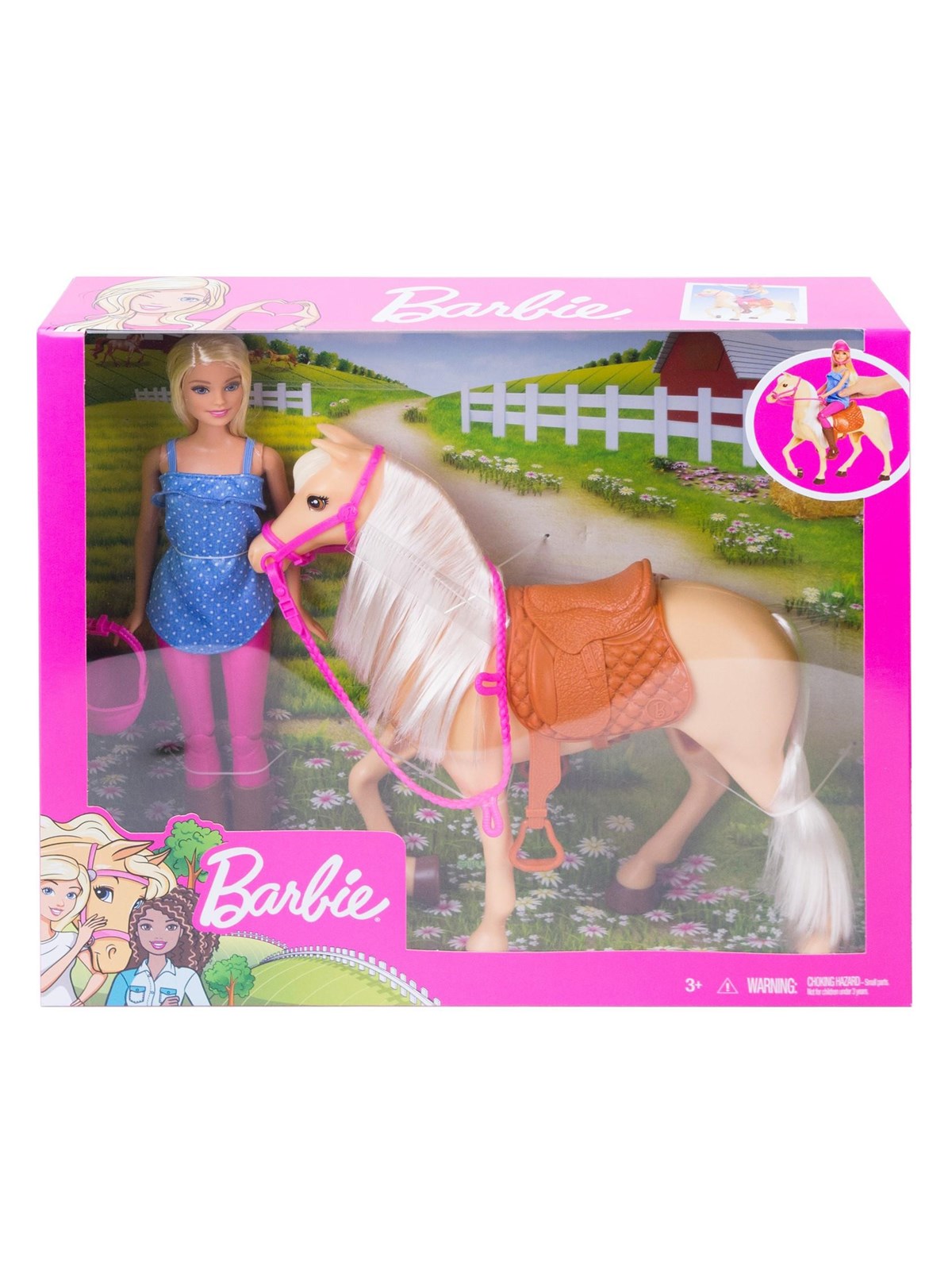 Barbie Doll And Horse (Blonde) - Dolls Accessories - 960-0203