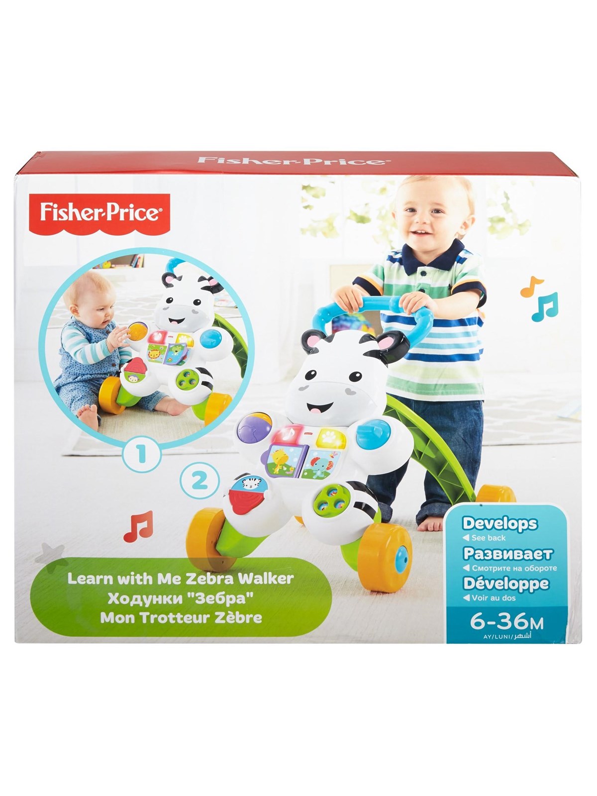 Fisher Price Learn With Me Zebra Walker - Baby Spielzeug - 972-1713