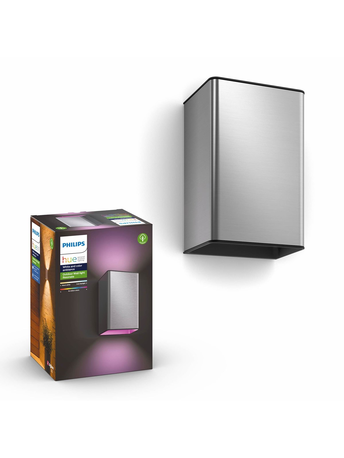 Philips Hue Outdoor Resonate Wandleuchte - Inox - Smart Home - 915005843001
