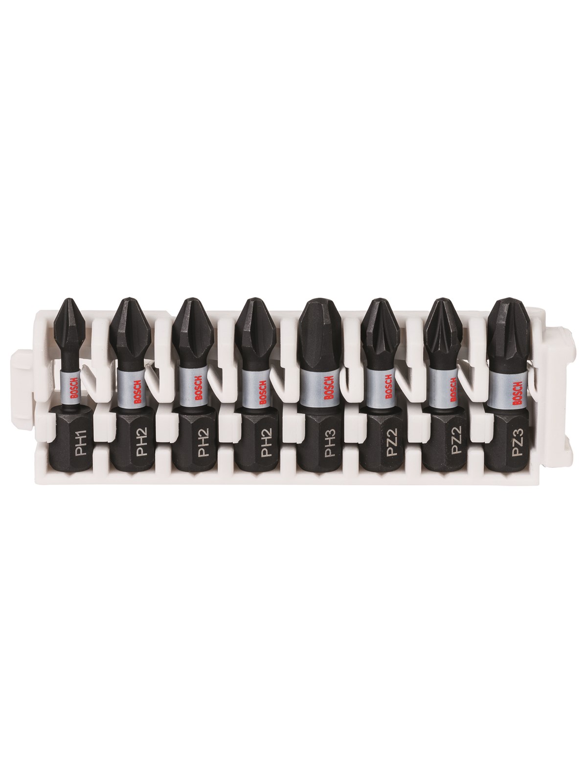 Bosch Bitssæt Impact Ph/pz1-2-3 25mm 8stk - Bohrer Bits - 2608522323