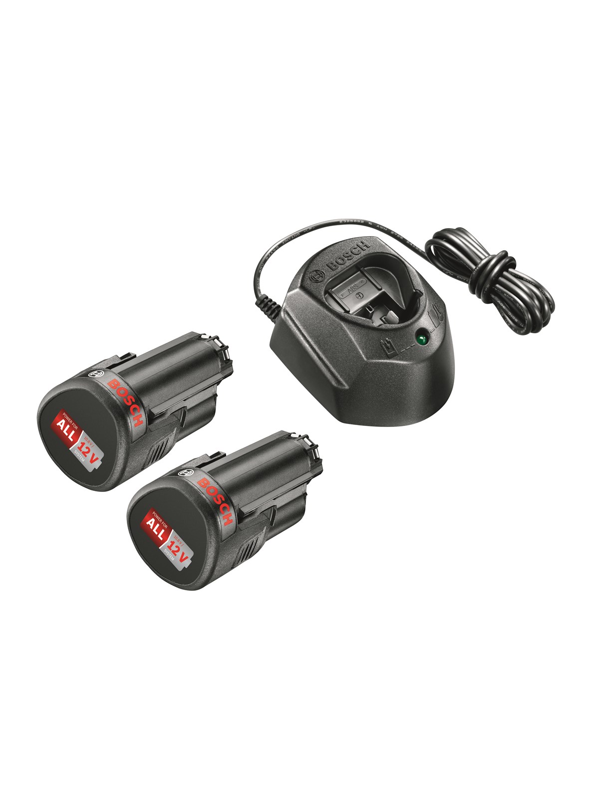 Bosch Batterisæt 12v 2x1.5ah M/gal12 Lader - Haus Garten - 1600a01l3e