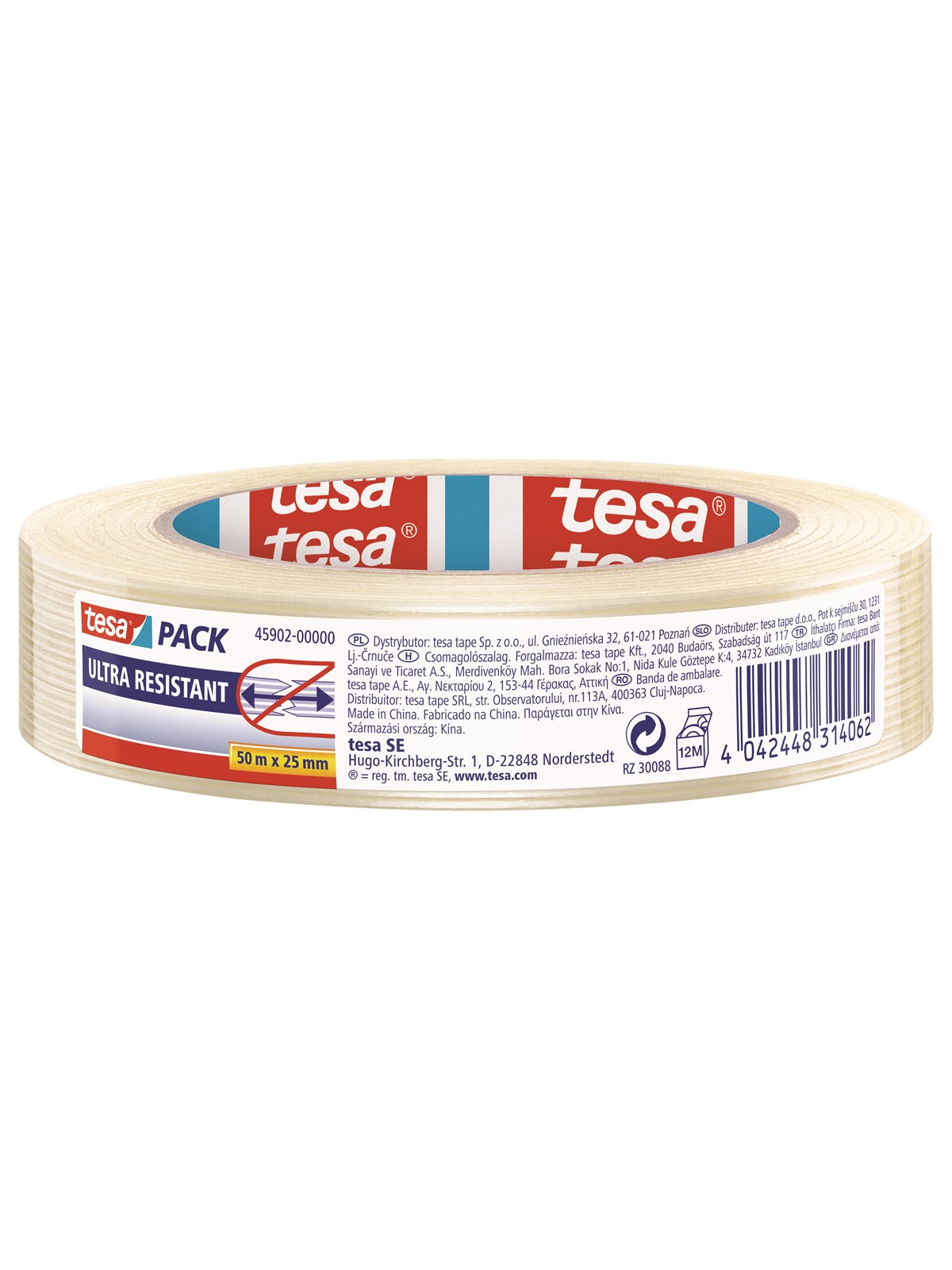 Tesa Pack Ultra Resistant Packaging Tape 50m x 25mm Transparent - Klebeband Und Kleber - 45902-00000-00