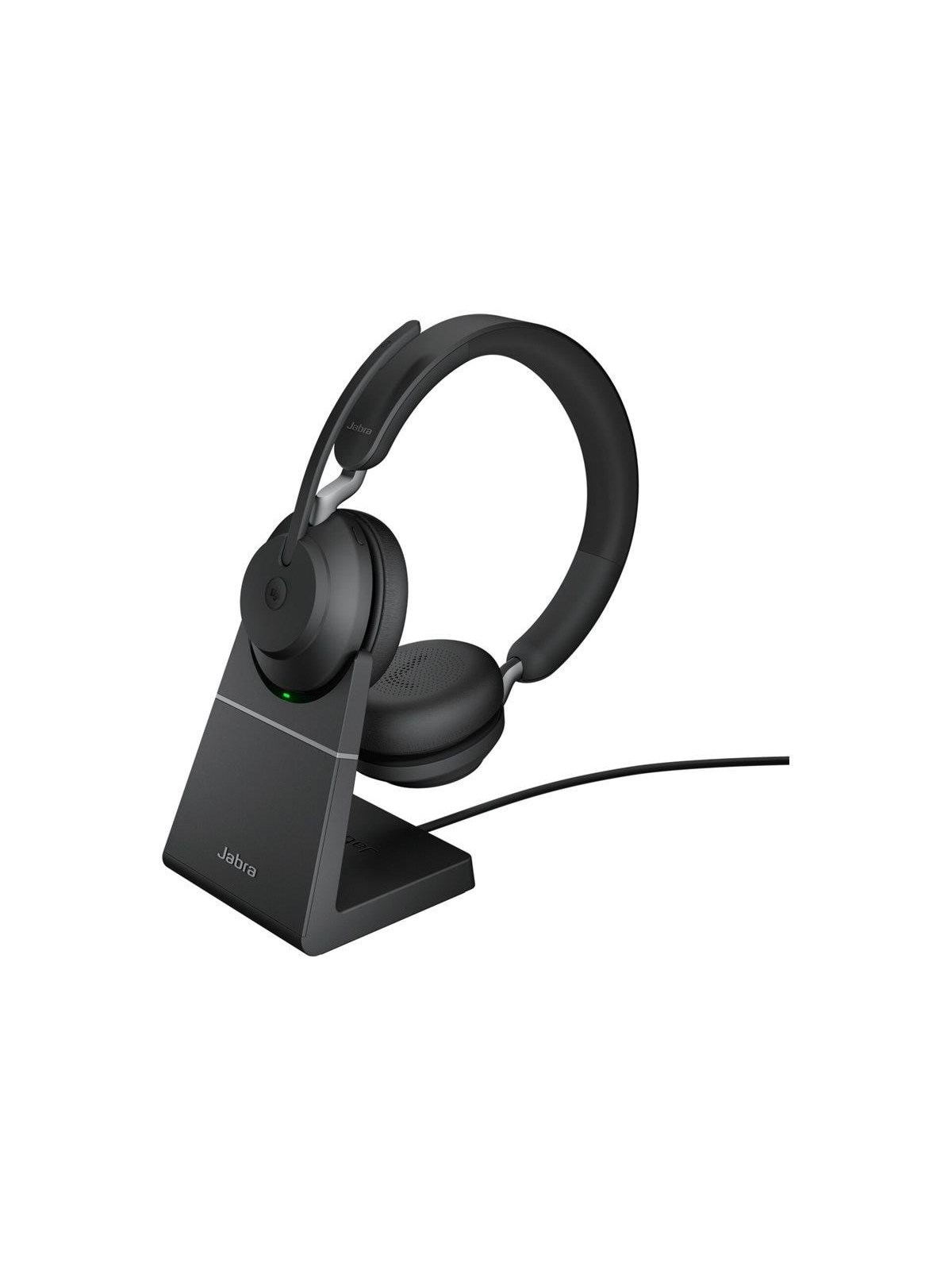 Kopfhörer - Jabra Evolve2 65 Link380a MS Stereo Stand Black - Kopfhoerer/headsets - 26599-999-989