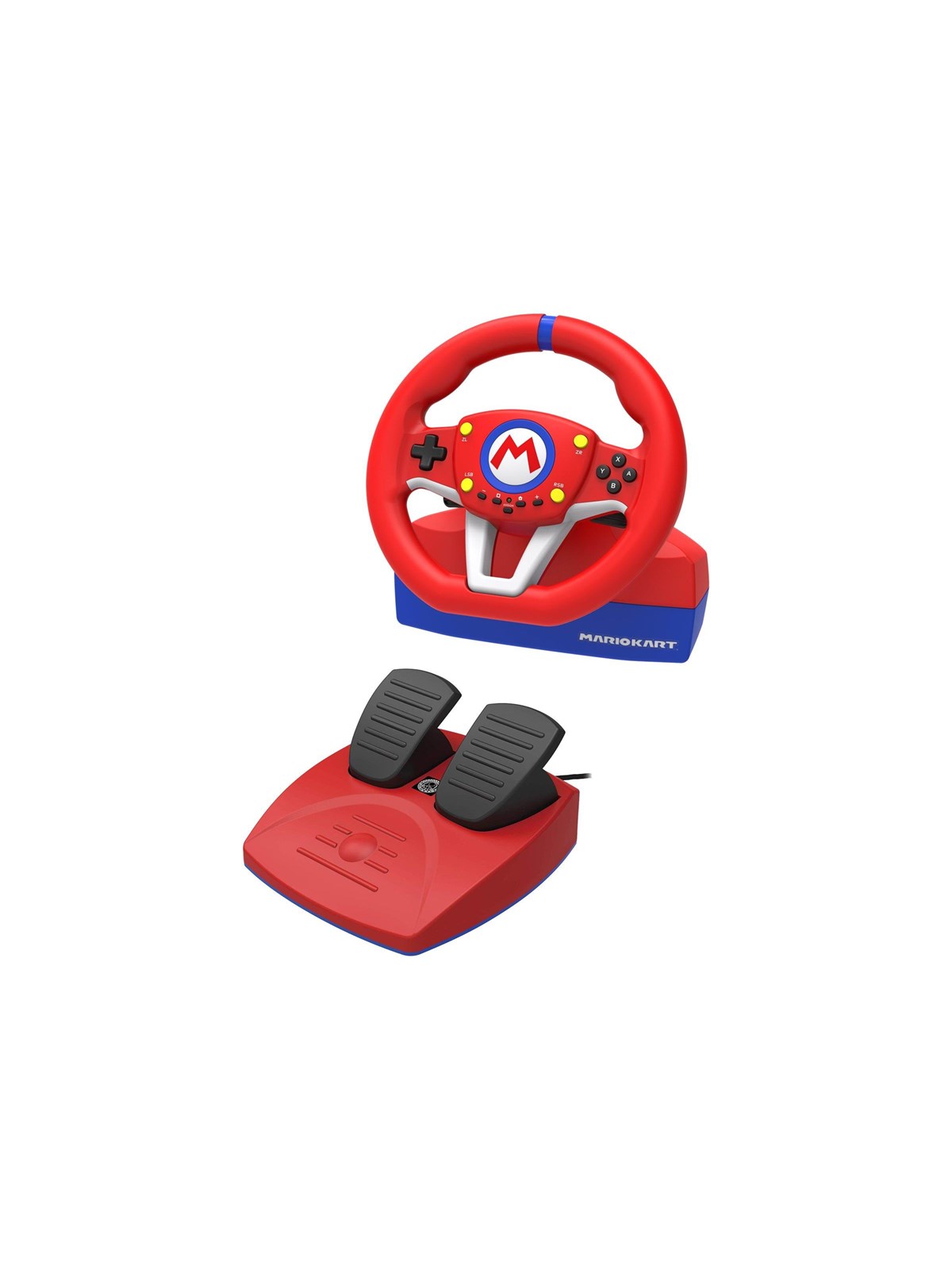 Hori Mario Kart Racing Wheel Pro Mini - Wired Wheel, Gamepad And Pedals Set - Nintendo Switch - Gaming Zubehoer - Nsw-204u