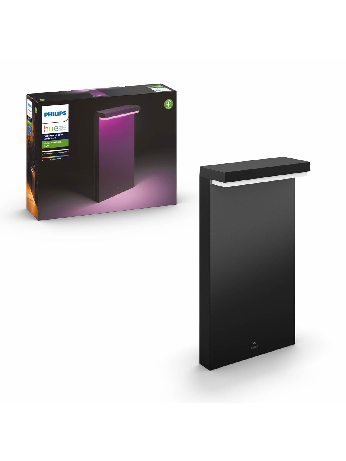 Philips Hue Outdoor Nyro Pedestal - Black - Smart Home - 915005841601