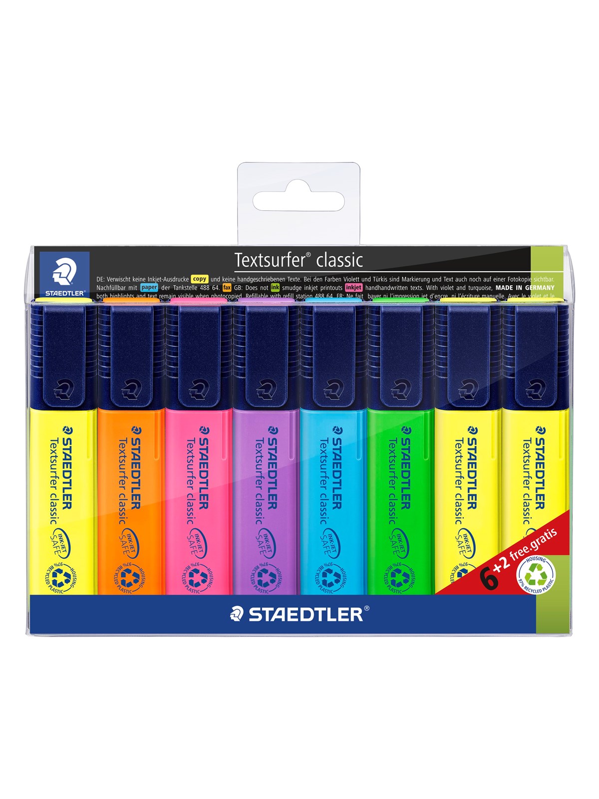 Staedtler Textmarker Textsurfer Promotion 6+2 - Utensilien Zum Schreiben Und Zeichnen - 364 A Wp8