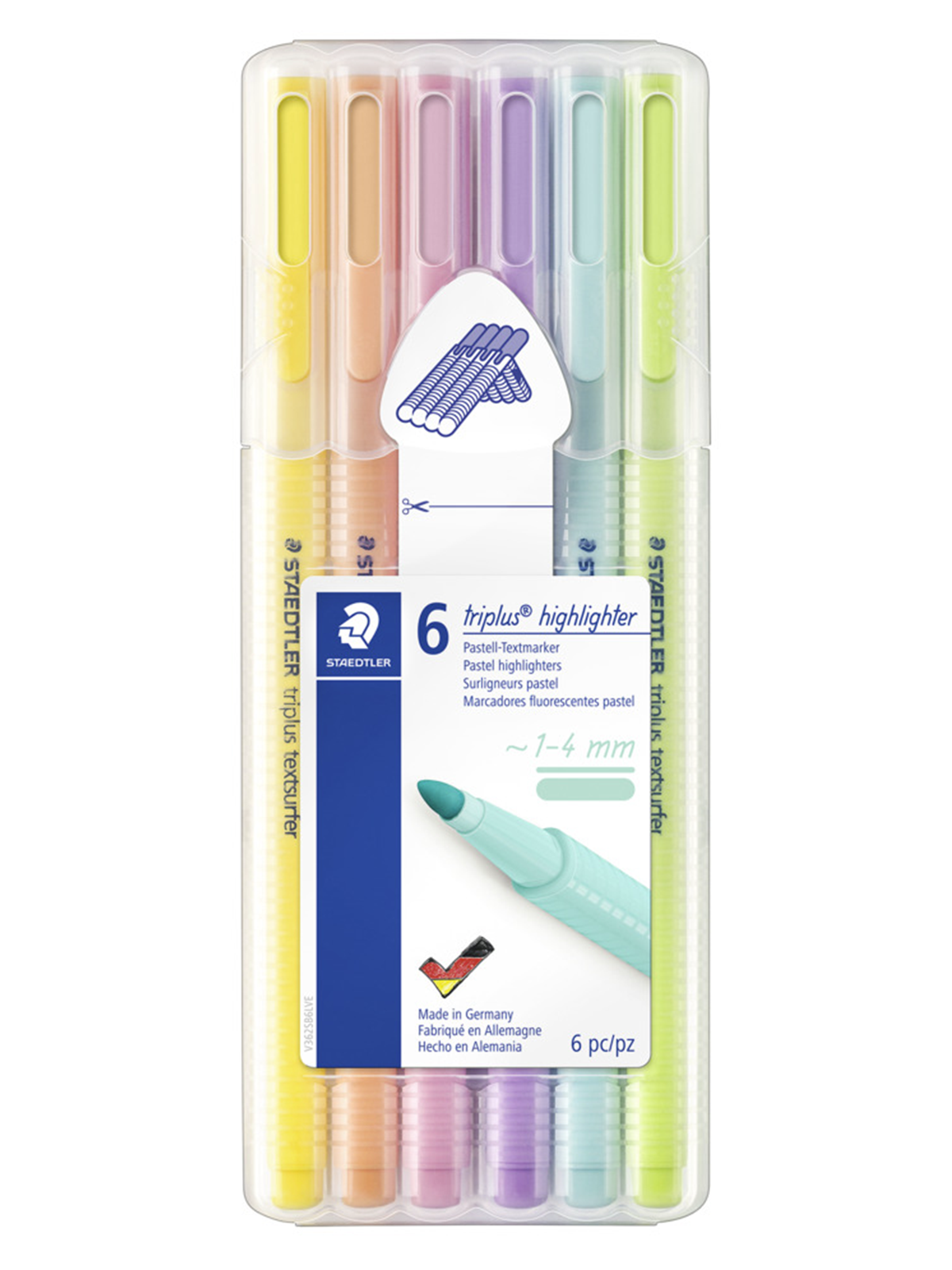 Staedtler Textmarker Triplus Pastel 6st Box - Utensilien Zum Schreiben Und Zeichnen - 362 Csb6