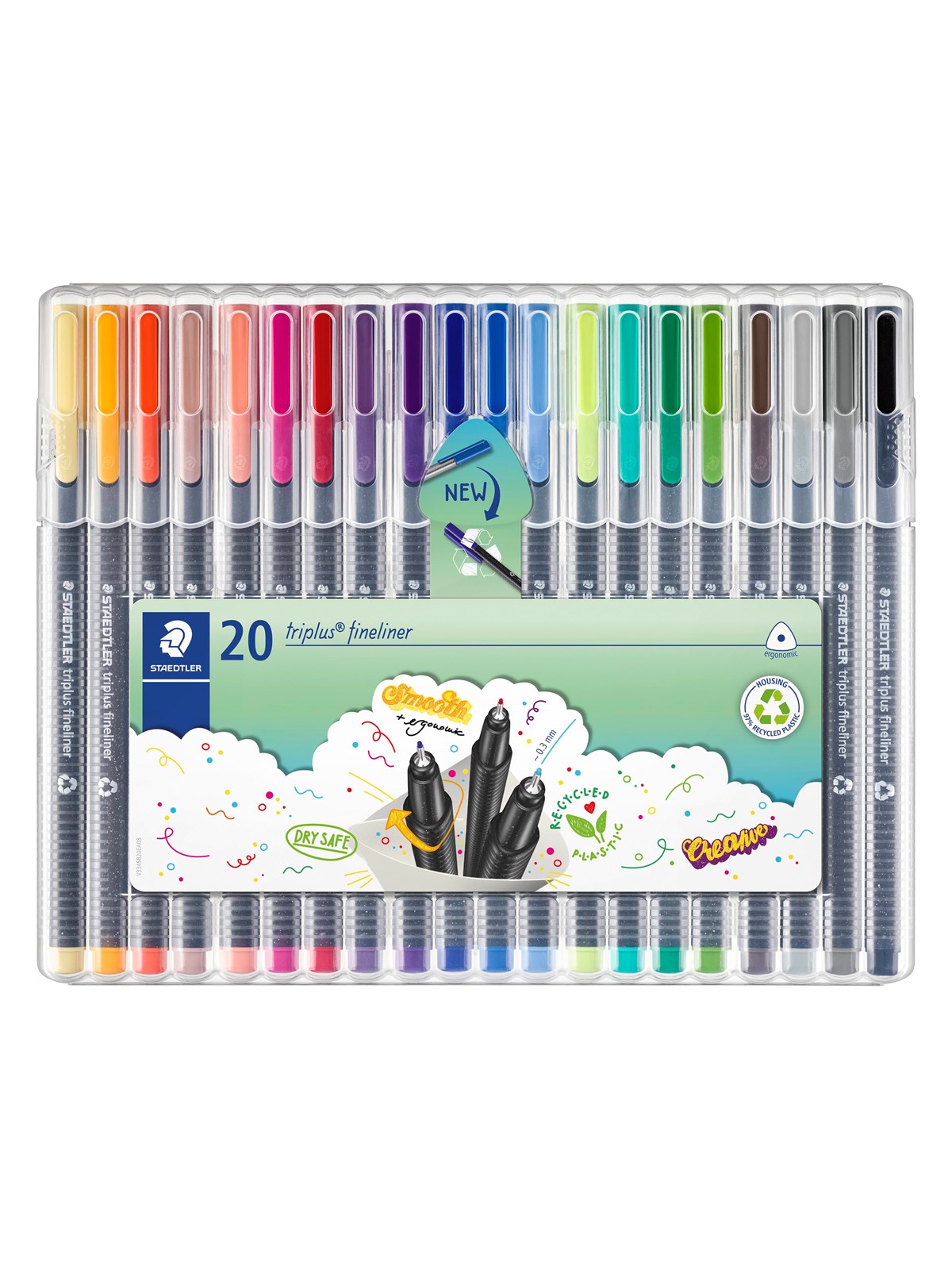 Staedtler Fineliner Triplus 20 St Box - Utensilien Zum Schreiben Und Zeichnen - 334 Sb20