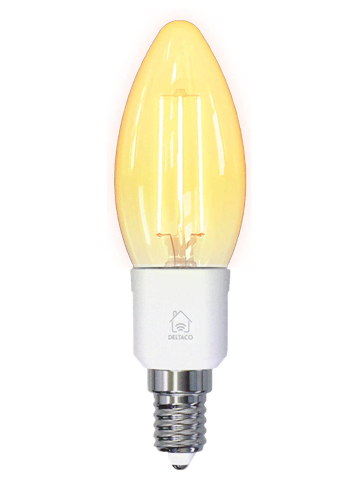 Deltaco SMART HOME LED filament lamp E14 WiFI 2.4GHz 4.5W 400lm dimmable 220-240V white Image