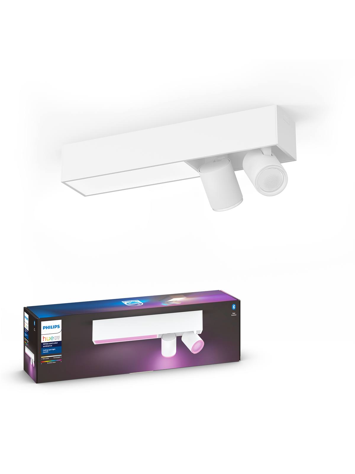 Philips Hue Centris 2-er Spots 5.7W - Weiß - Smart Home - 929003808501