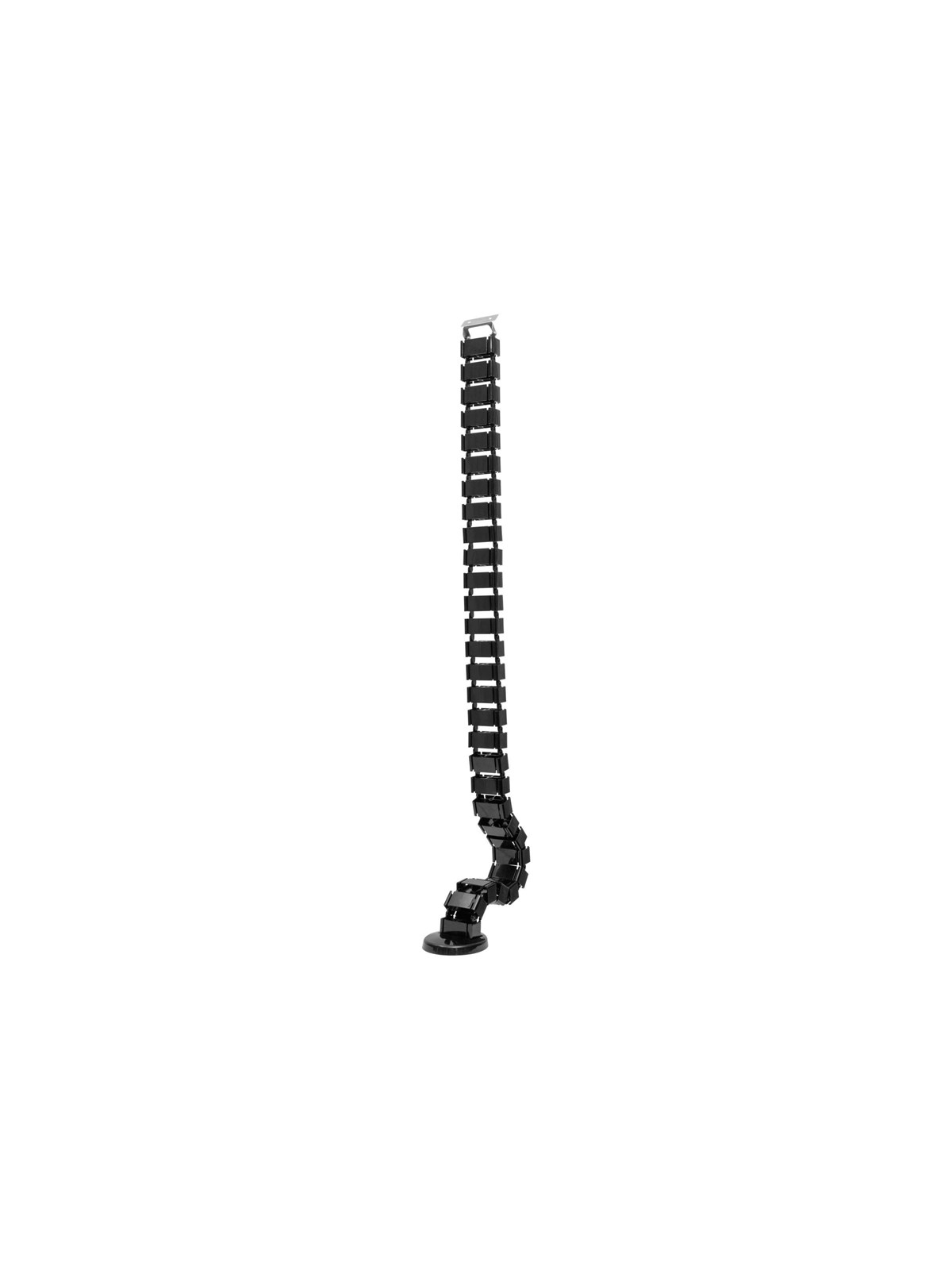 Deltaco Office Spine Cable Organizer & Hider Black - Kabelkanal Kabelschlauch - Delo-0203