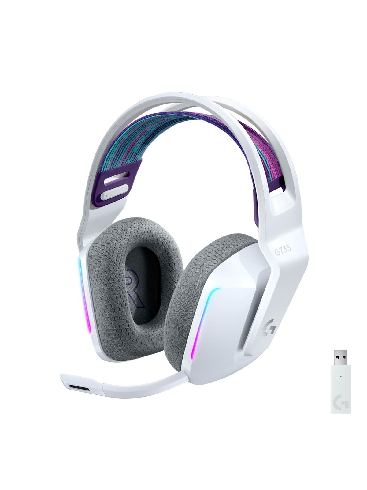 Kopfhörer - Logitech G733 Lightspeed - White - Kopfhoerer/headsets - 981-000883