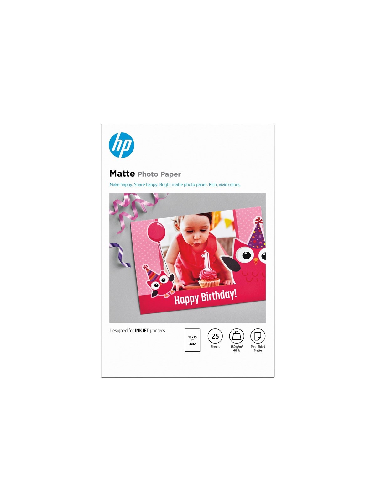 HP Matte Fsc Photo Paper 4x6 25 Sheets - Papier Fotopapier Und Etiketten - 7hf70a