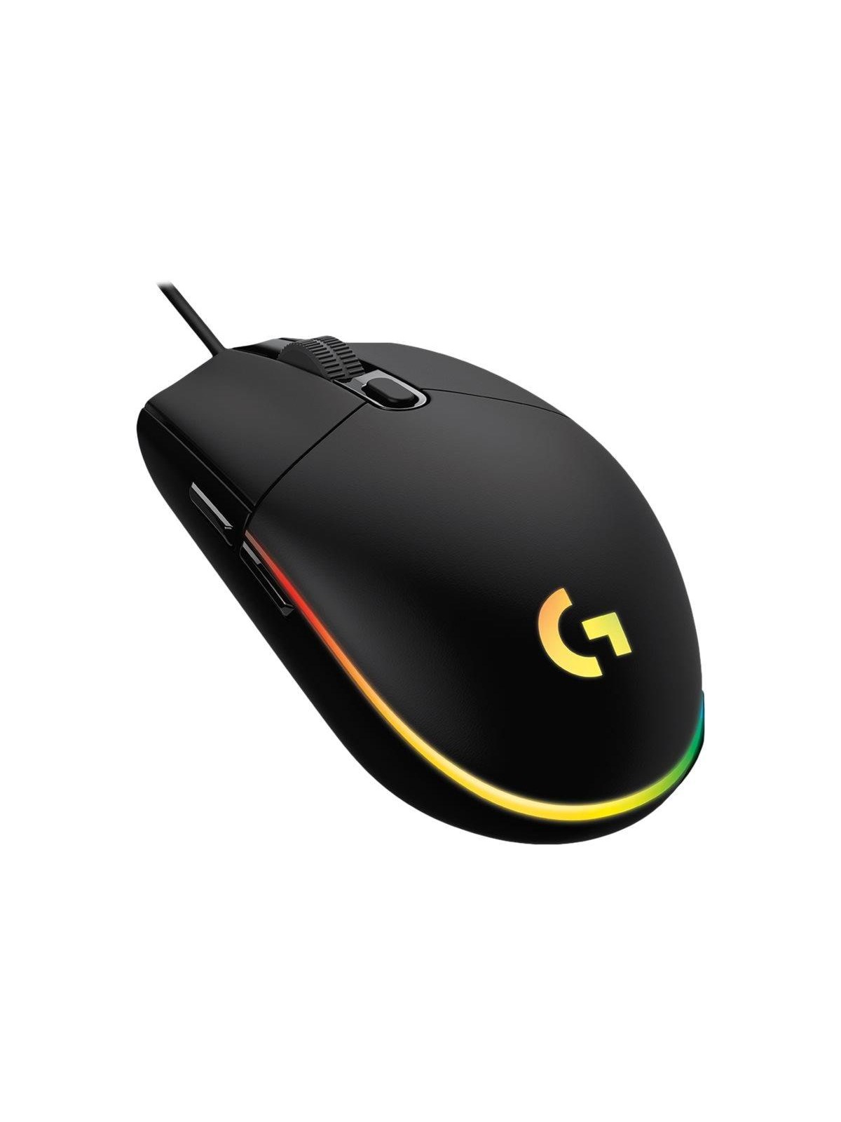 Logitech G102 Lightsync - Black - Gaming Maus (Schwarz Mit Rgb) - 910-005823