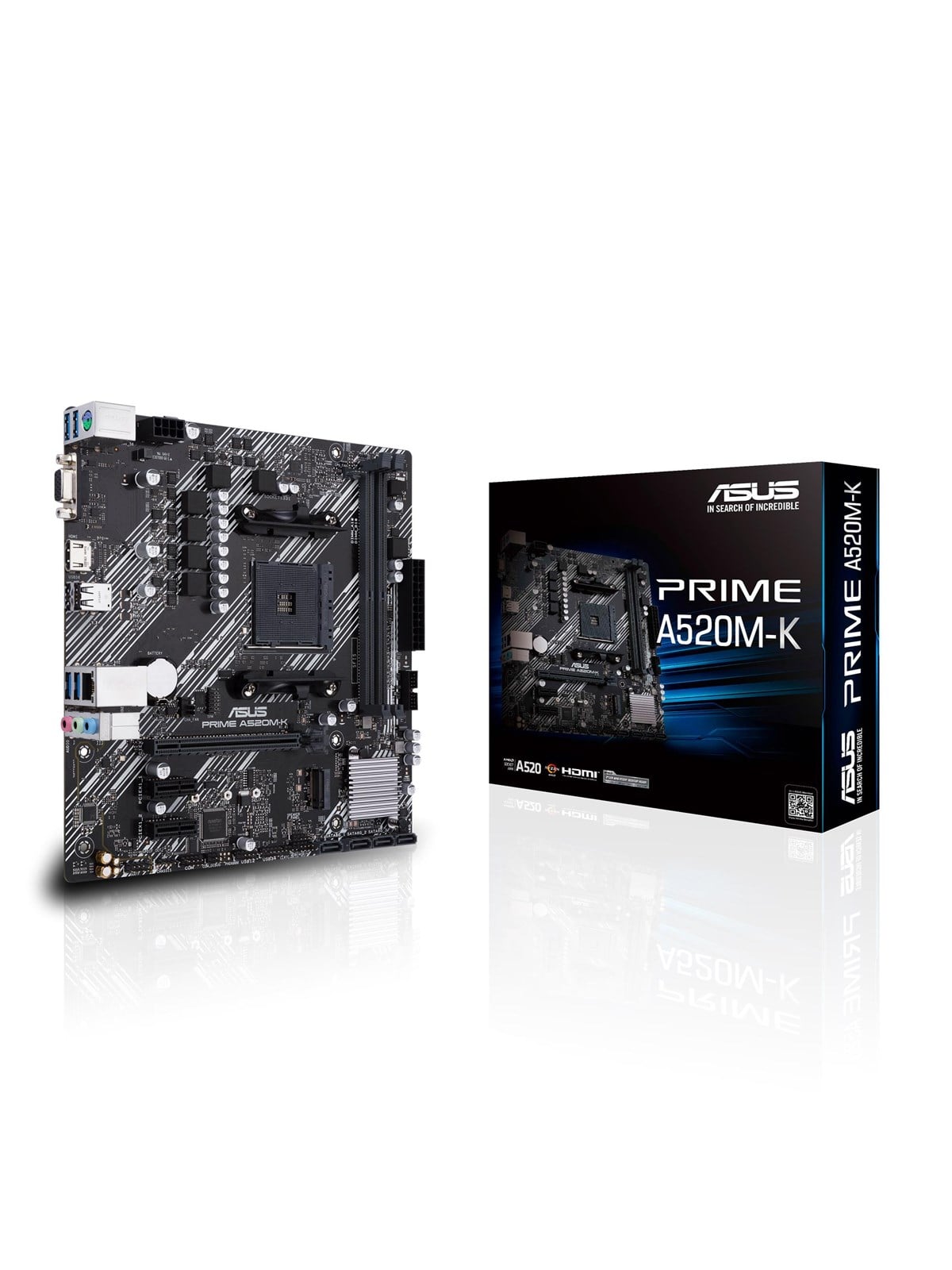 Asus Prime A520m-k Mainboard - Amd A520 - Amd Am4 Socket - Ddr4 Ram - Micro-atx - 90mb1500-m0eay0