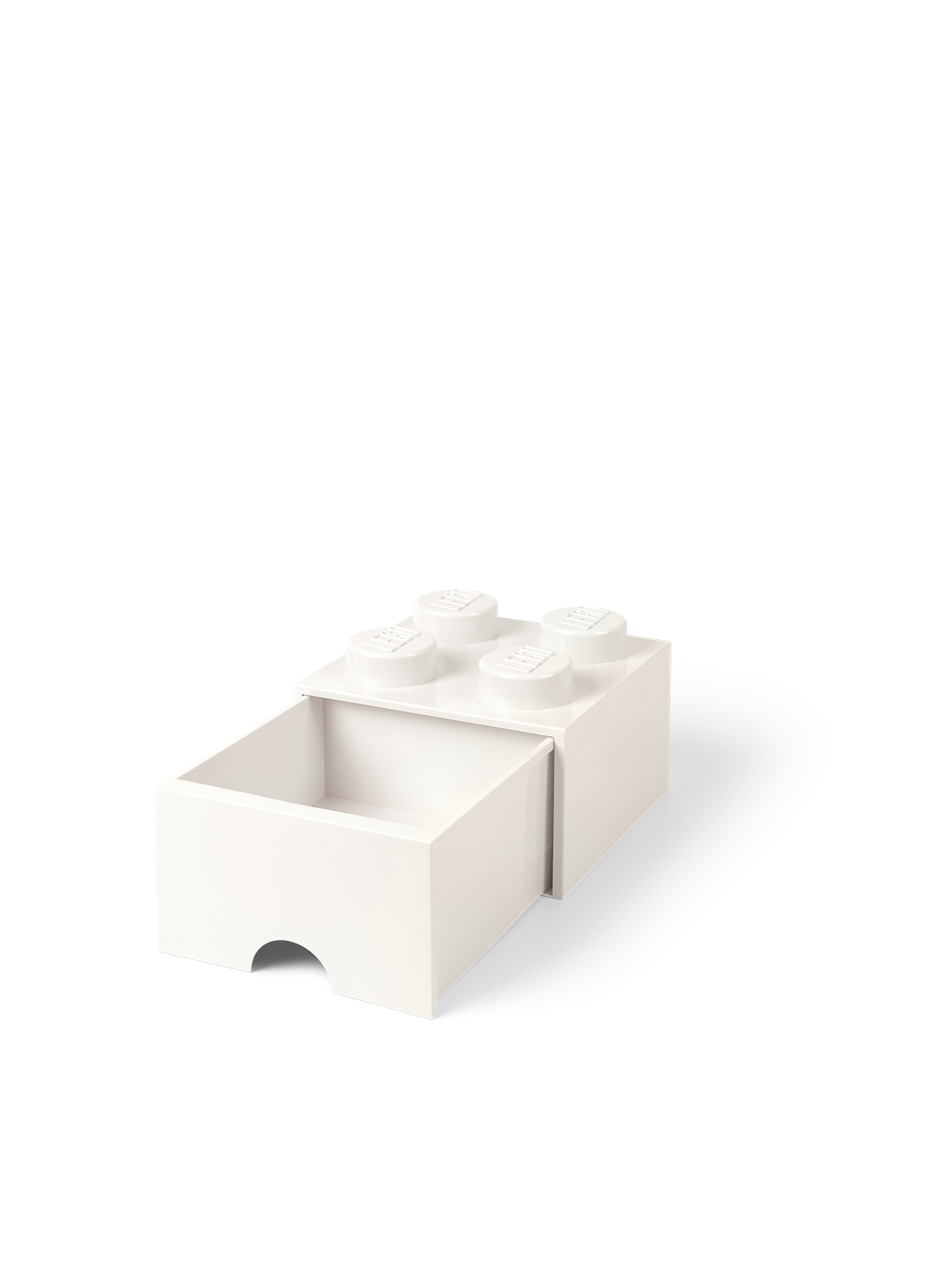 Lego Schublade 4 Noppen, 1 Fach, Weiss - Kinderzimmer - 40051735