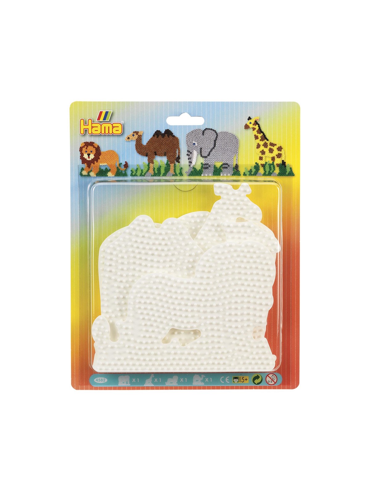Hama Ironing Beads Pegboards - Animals 4pcs. - Kreativ Spiele - 4582