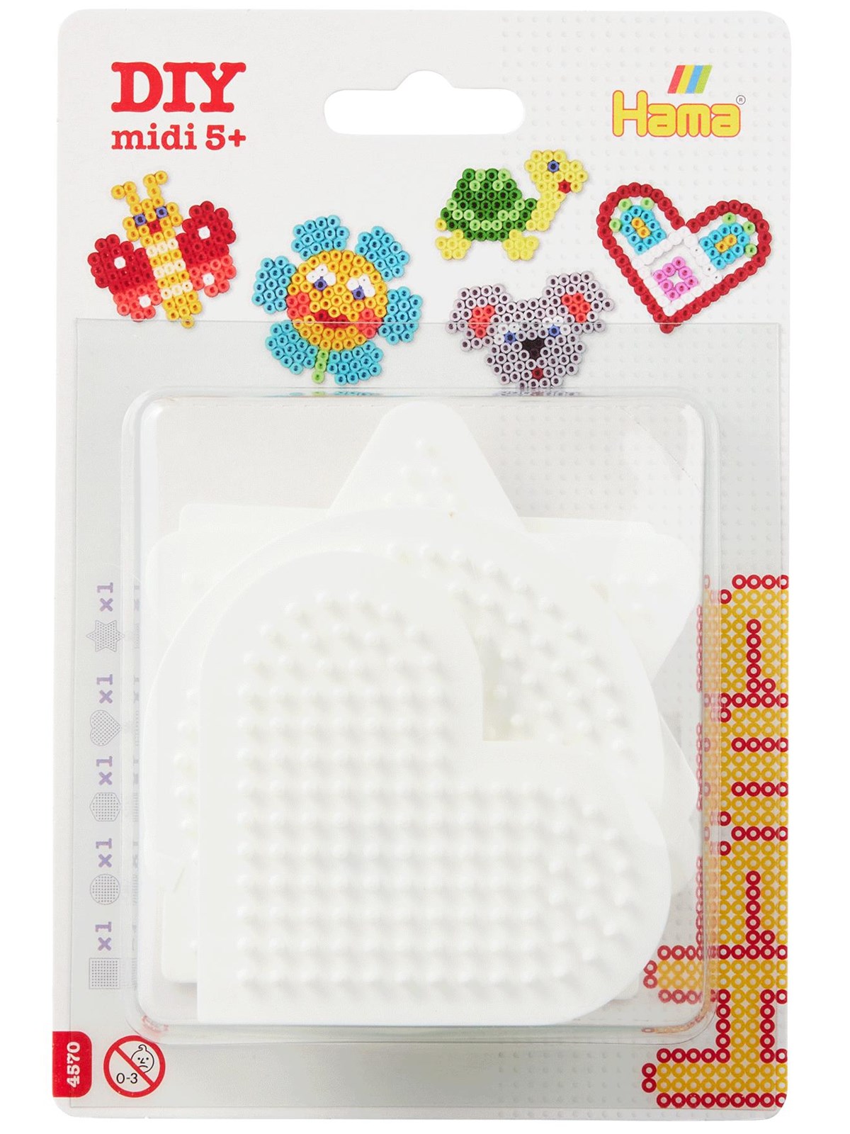 Hama Iron-on Bead Plates Shapes Small 5pcs. - Kreativ Spiele - 4570