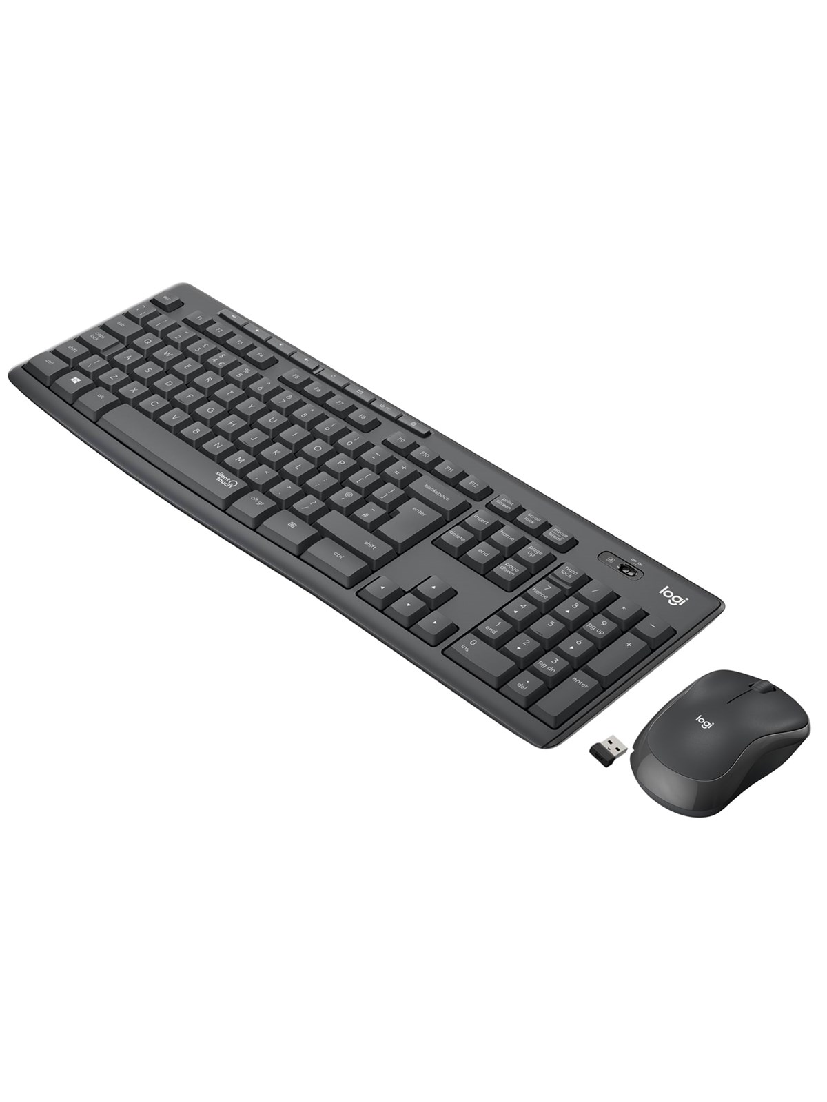Logitech Mk295 Silent Wireless Combo - US - Tastatur & Maus Set - Universal - Schwarz - Tastaturen - 920-009800