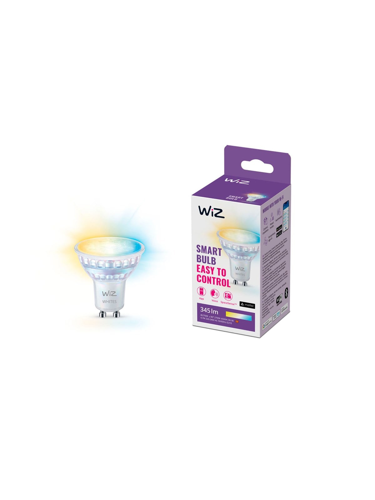 Wiz Tunable Gu10 Smart Spot Bulb - Dimmable Warm-to-cold White Led - Smart Home - 929003772222