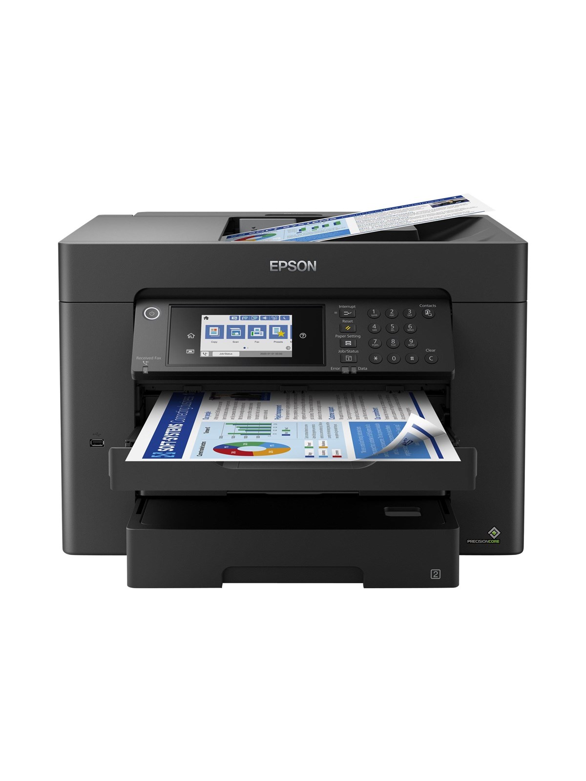 Epson Workforce Wf-7840dtw Multifunktion - Farbe - Tinte - Drucker - C11ch67402- Drucker