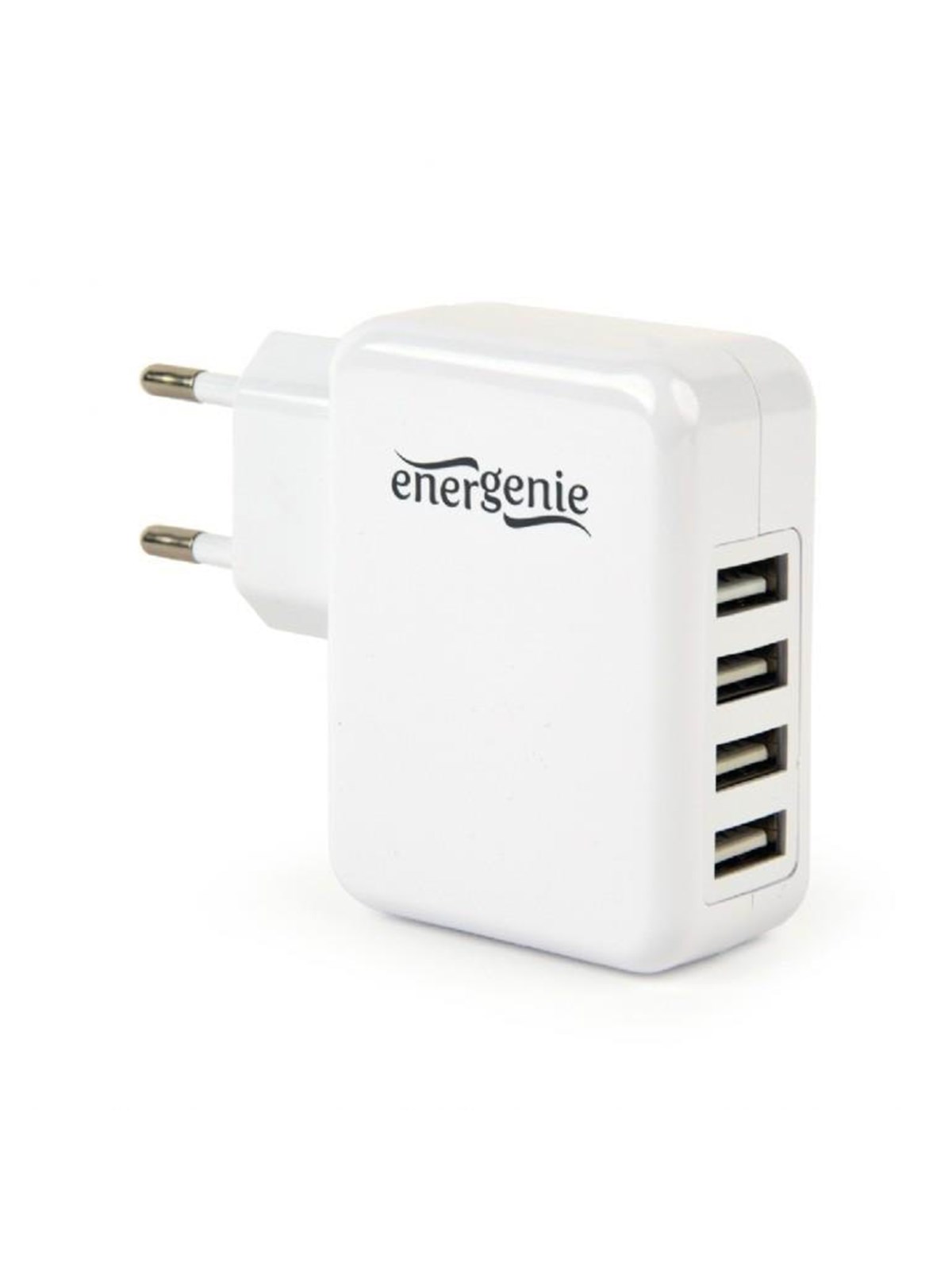 Gembird Universal Usb Charger 4 Ports - 3.1 A - White - Handys Adapter Und Ladegeraete - Eg-u4ac-02