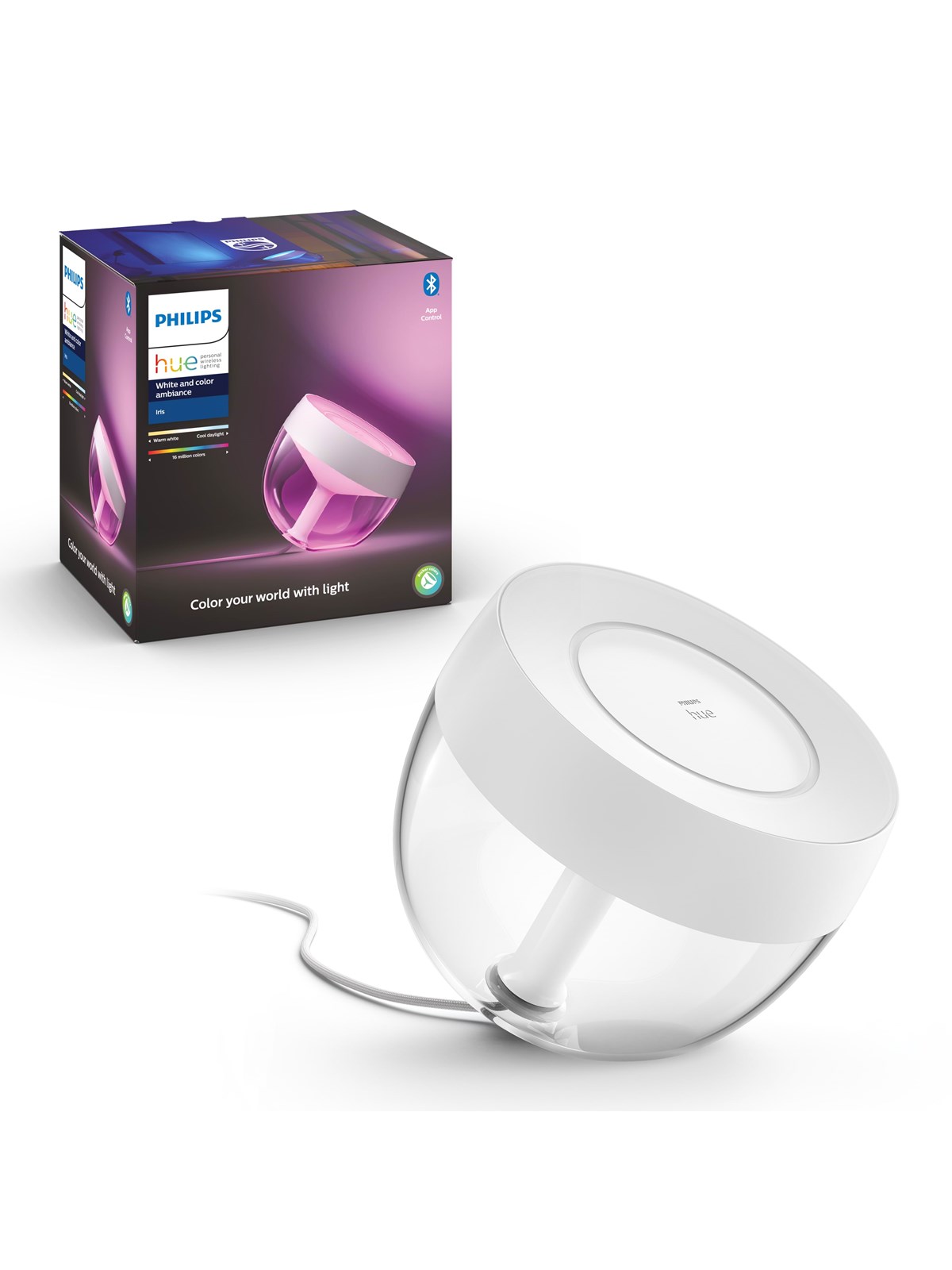Philips Hue Iris Tischleuchte - BT - Weiss - Smart Home - 929002376101