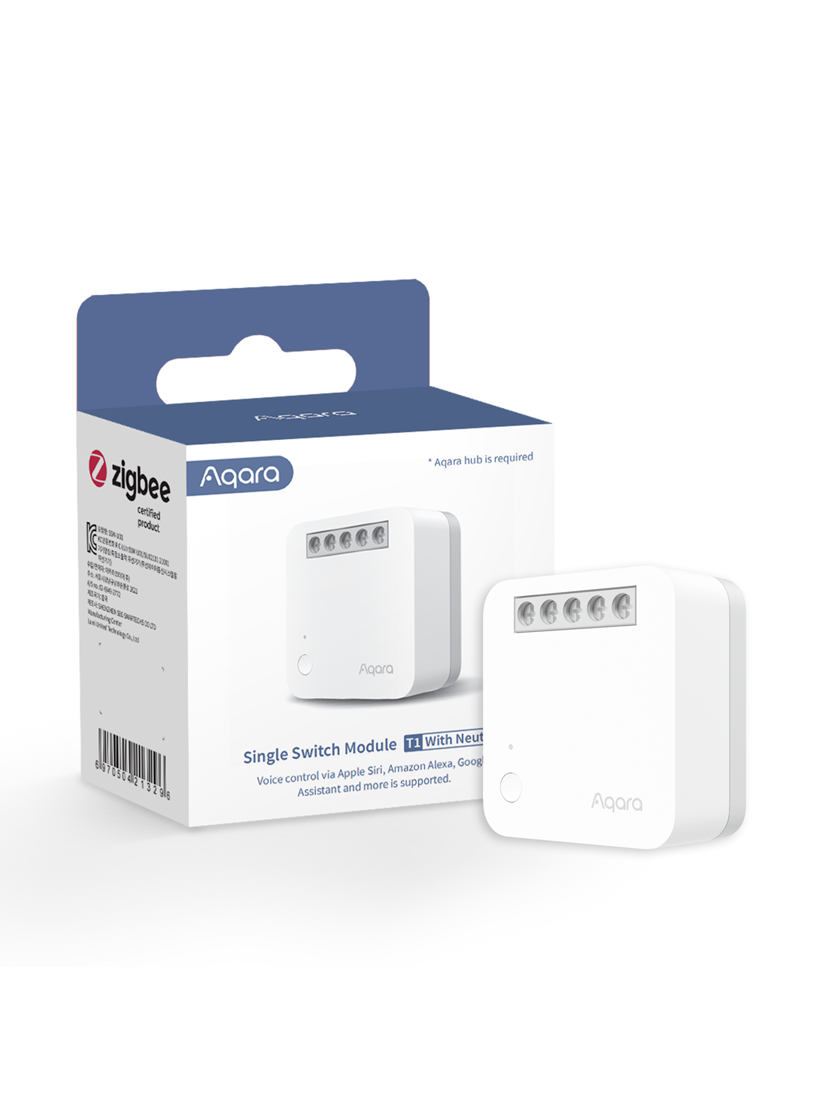 Aqara Single Switch Module T1 (With Neutral) - Smart Home - Ssm-u01