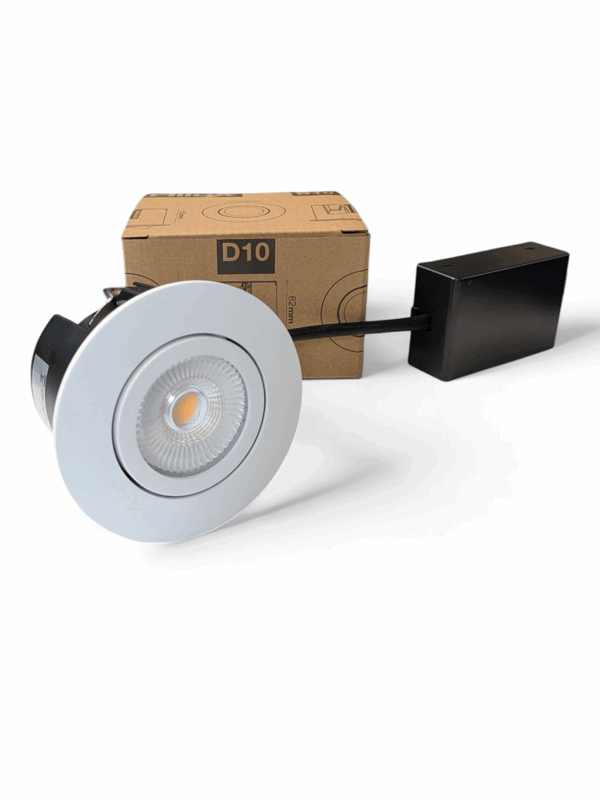 Hilux D10 Einbauspot Gu10, Mattweiß - Lampen - 5714255000924