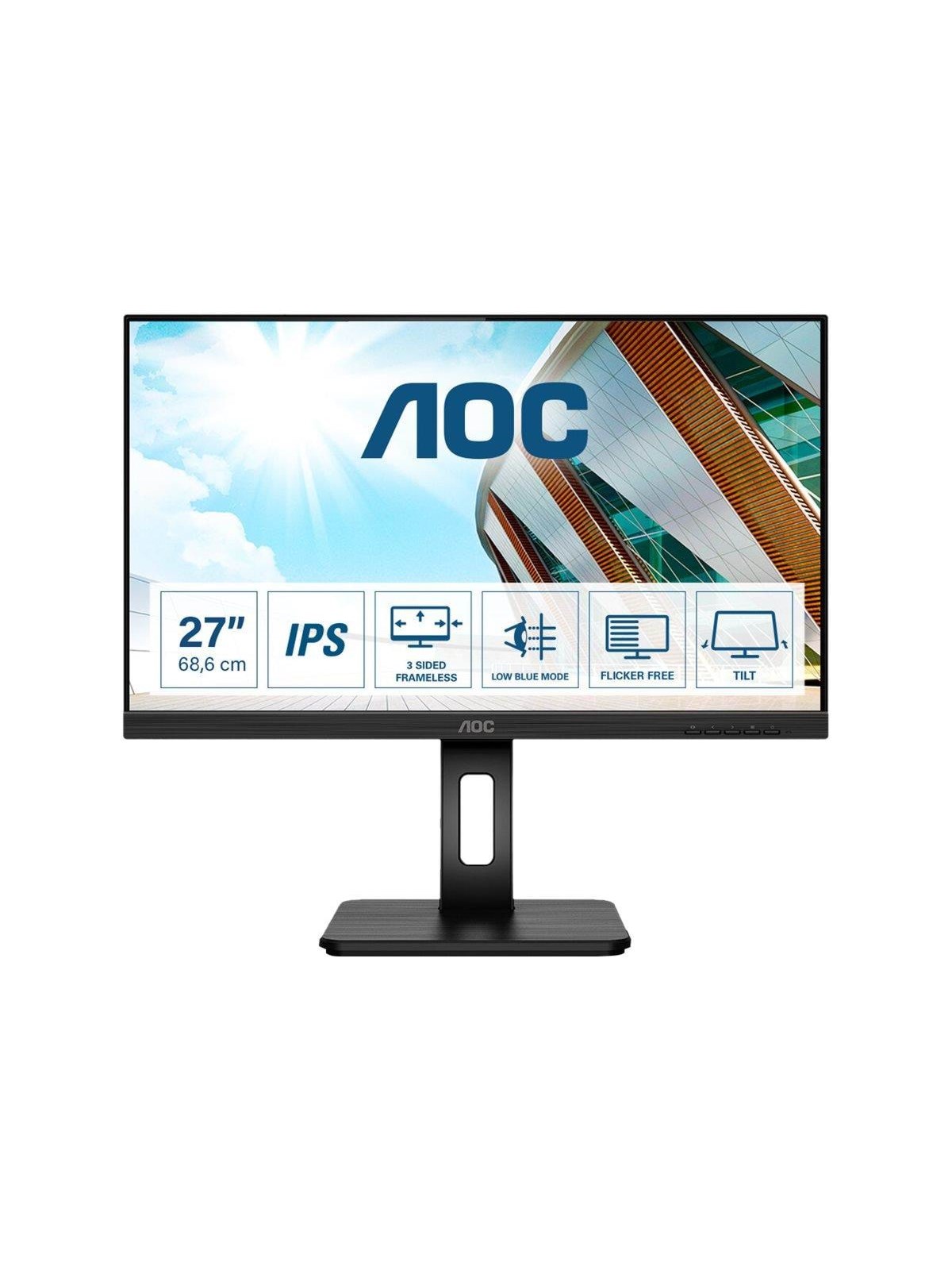 27" Aoc 27p2q - 1920x1080 (Fhd) - 75hz - Ips - Bildschirm