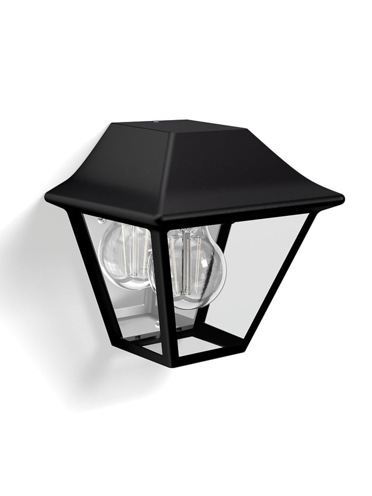 Philips Alpenglow Wall Lantern Black 1x42w 230v - Lampen - 915005382001