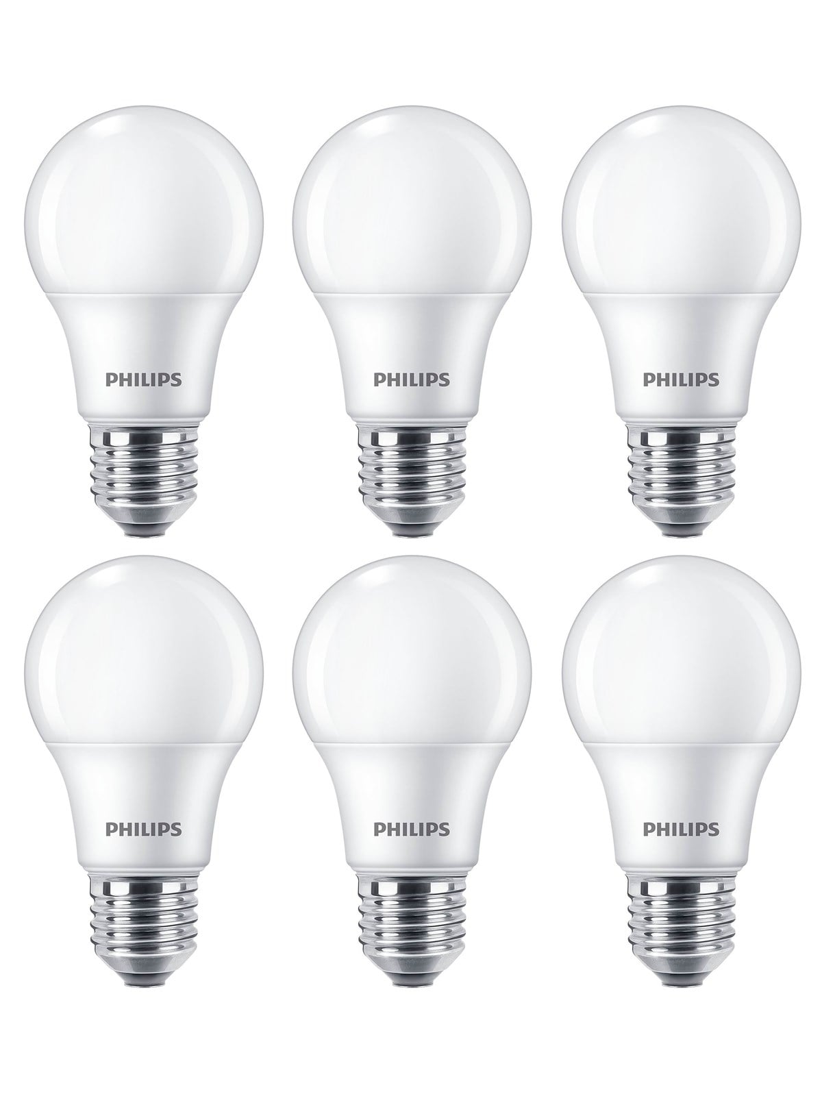 Philips Led-lampe Standard 8w/827 (60w) Frosted 6-pack E27 - Led Birnen - 929002306205