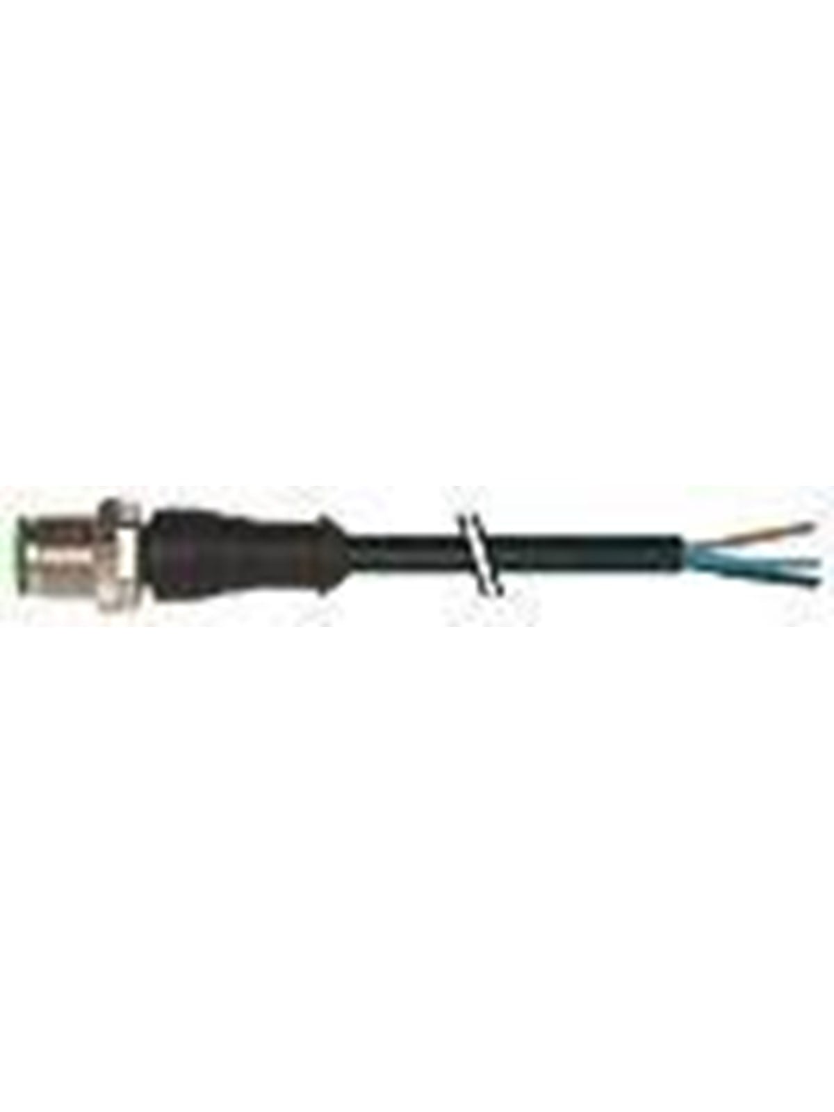 Murrelektronik M12 male 0° with cable pur 5x0.34 bk ul/csa+drag chain 1m Image