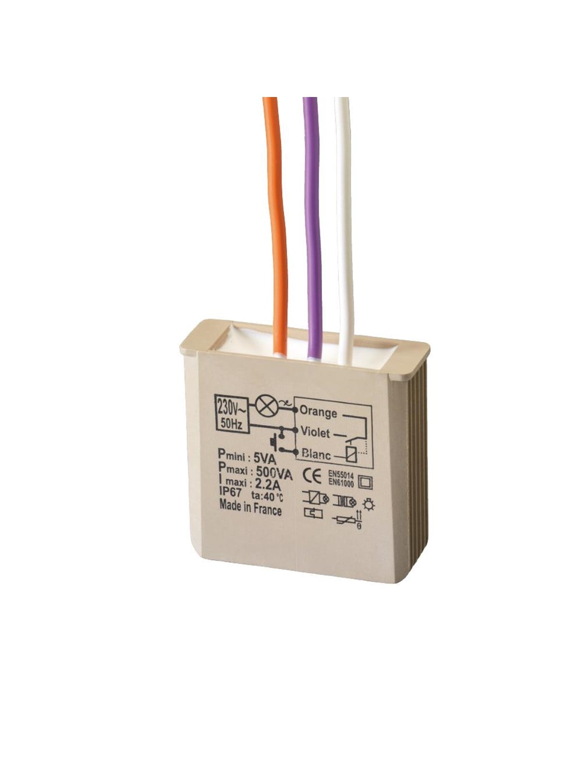 Urmet Mtr500e Flush-mounted Electronic Toggle Relay With Timer - Komponenten Fuer Schaltkaesten Und Schraenke - 5454050