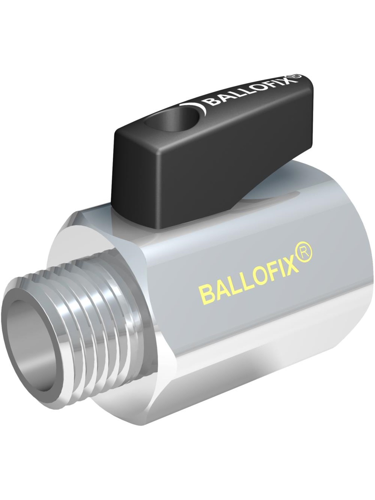Broen Ballofix w / Handle Female / Male Chrome 1/2 x 3/8 - Armaturen - 43154700-226002