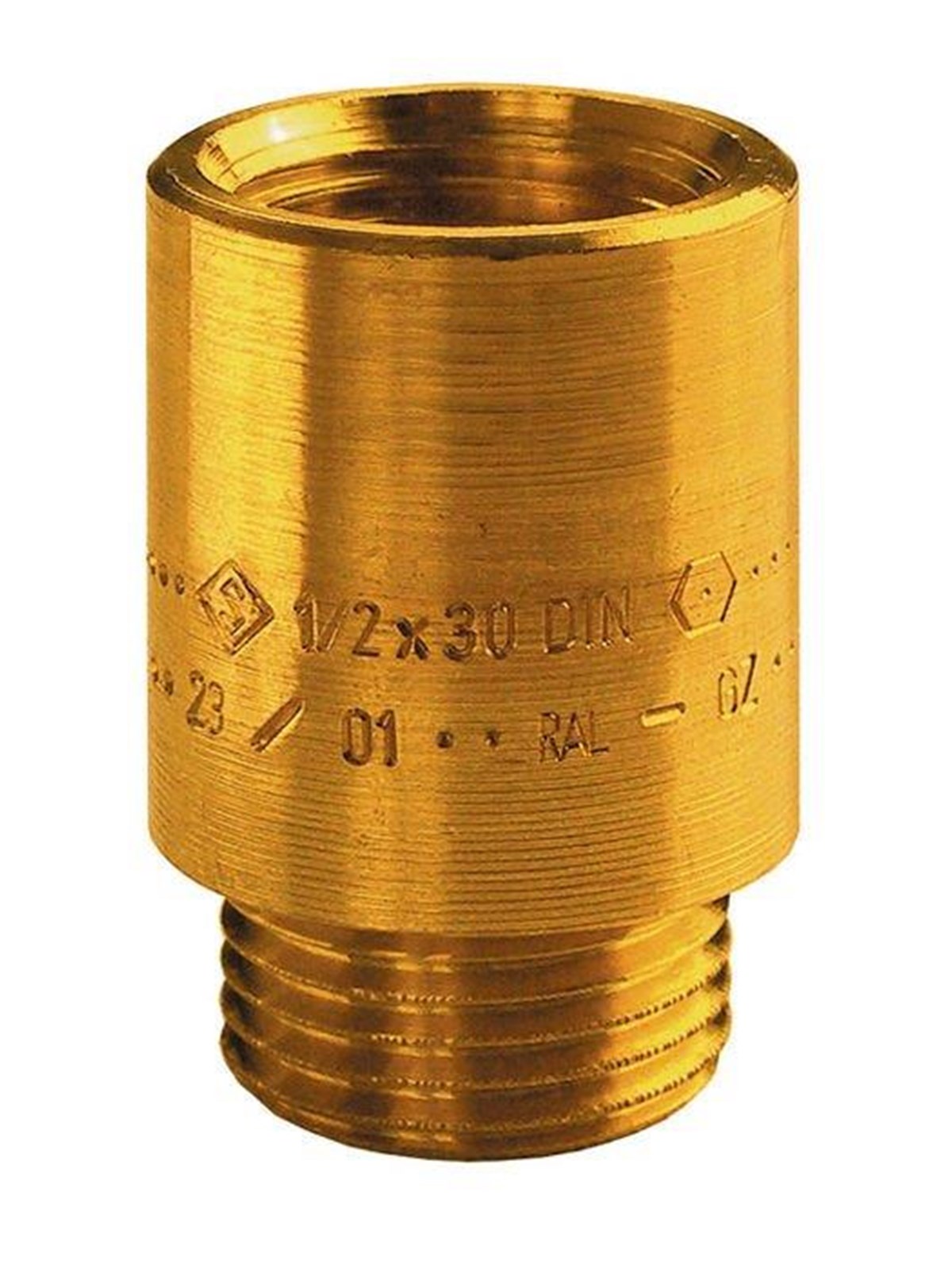 Unite extension 25 mm x 12 brass Image