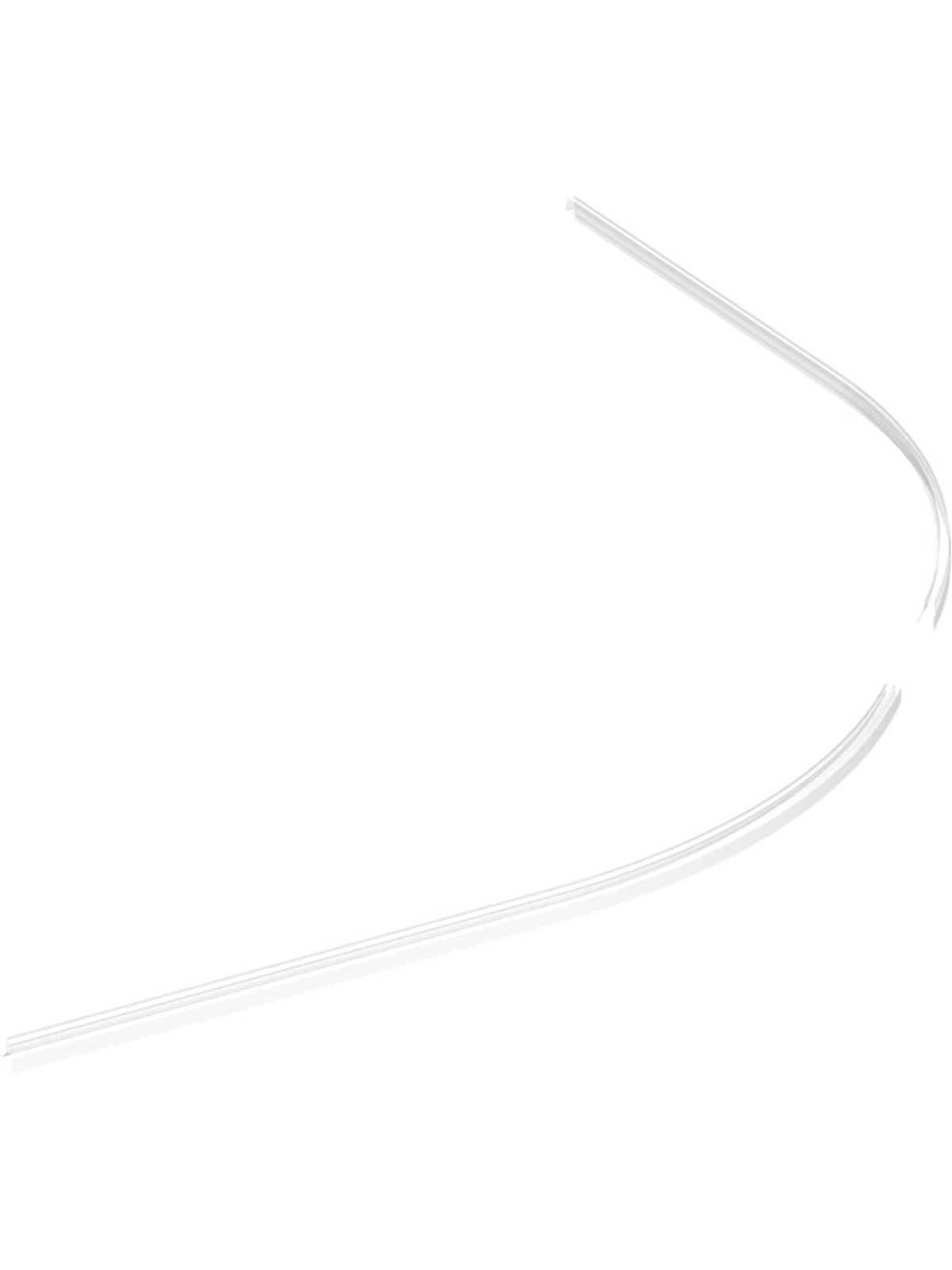 Dansani Pvc Seal - For Curved Doors (2 Pcs) E/f - Duschabtrennungen Duschkabinen Und Zubehoer - 1600566